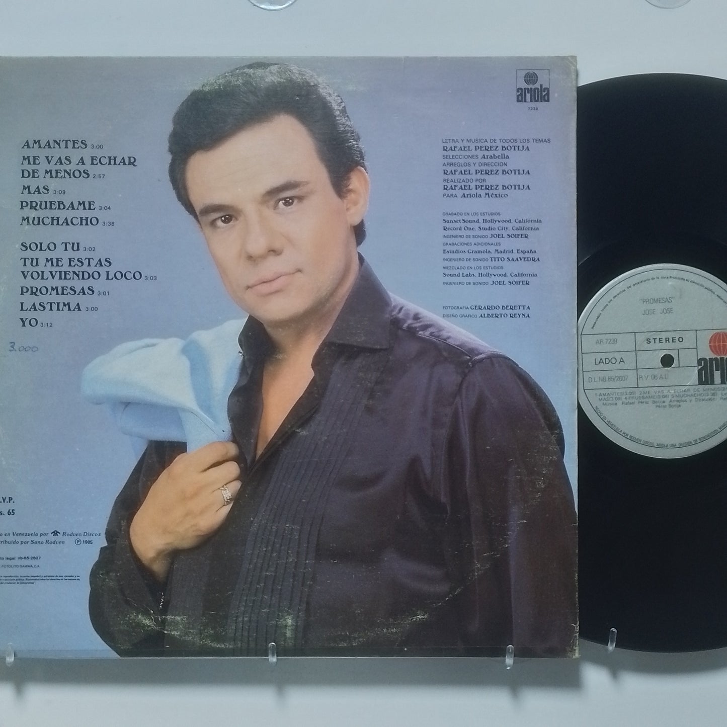 lp jose jose promesas made venezuela 1985 latin pop