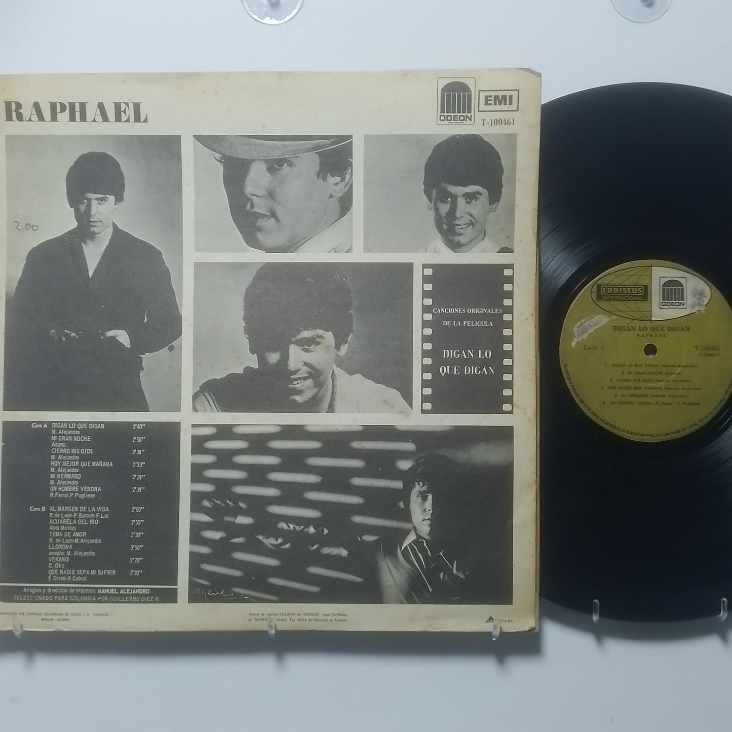 lp Raphael Digan Lo Que Digan made colombia 1967 latin pop