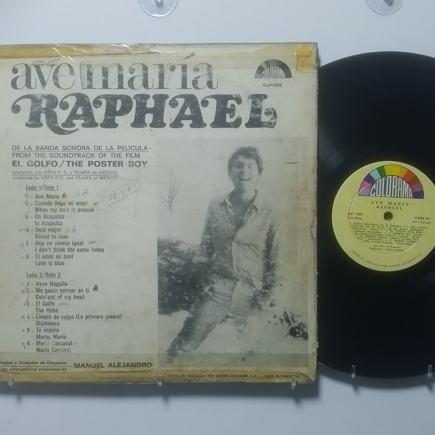 lp Raphael ave maria made venezuela 1968 latin pop