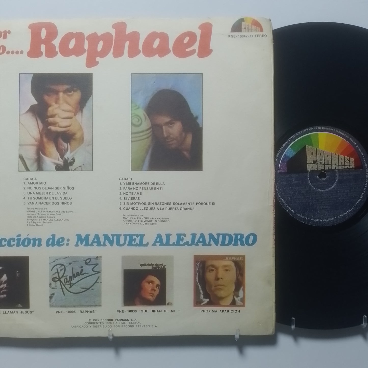 lp Raphael amor mio made argentina 1975 latin pop