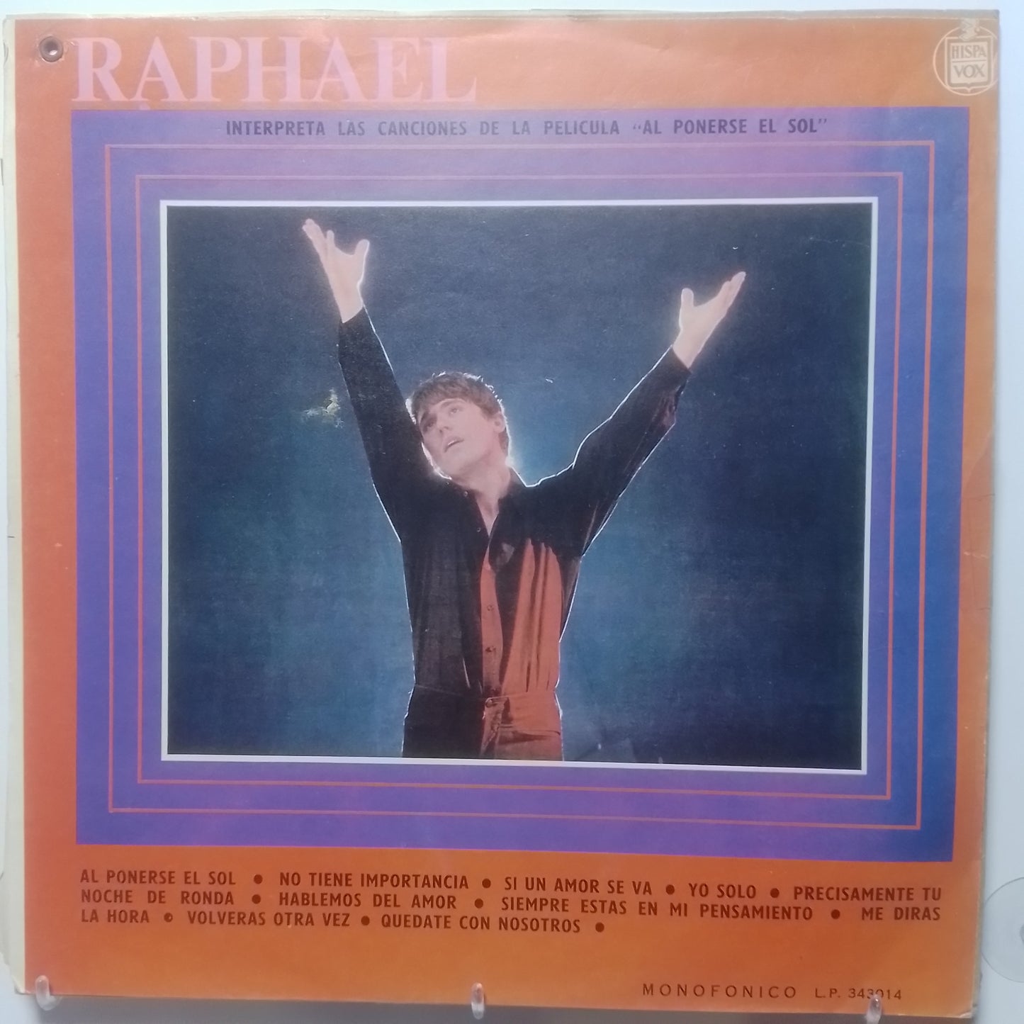 lp Raphael Al Ponerse El Sol made colombia 1967 pop