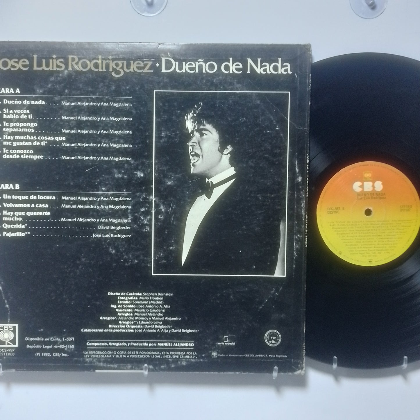 lp Jose Luis rodriguez Dueño De Nada made venezuela 1982 latin pop