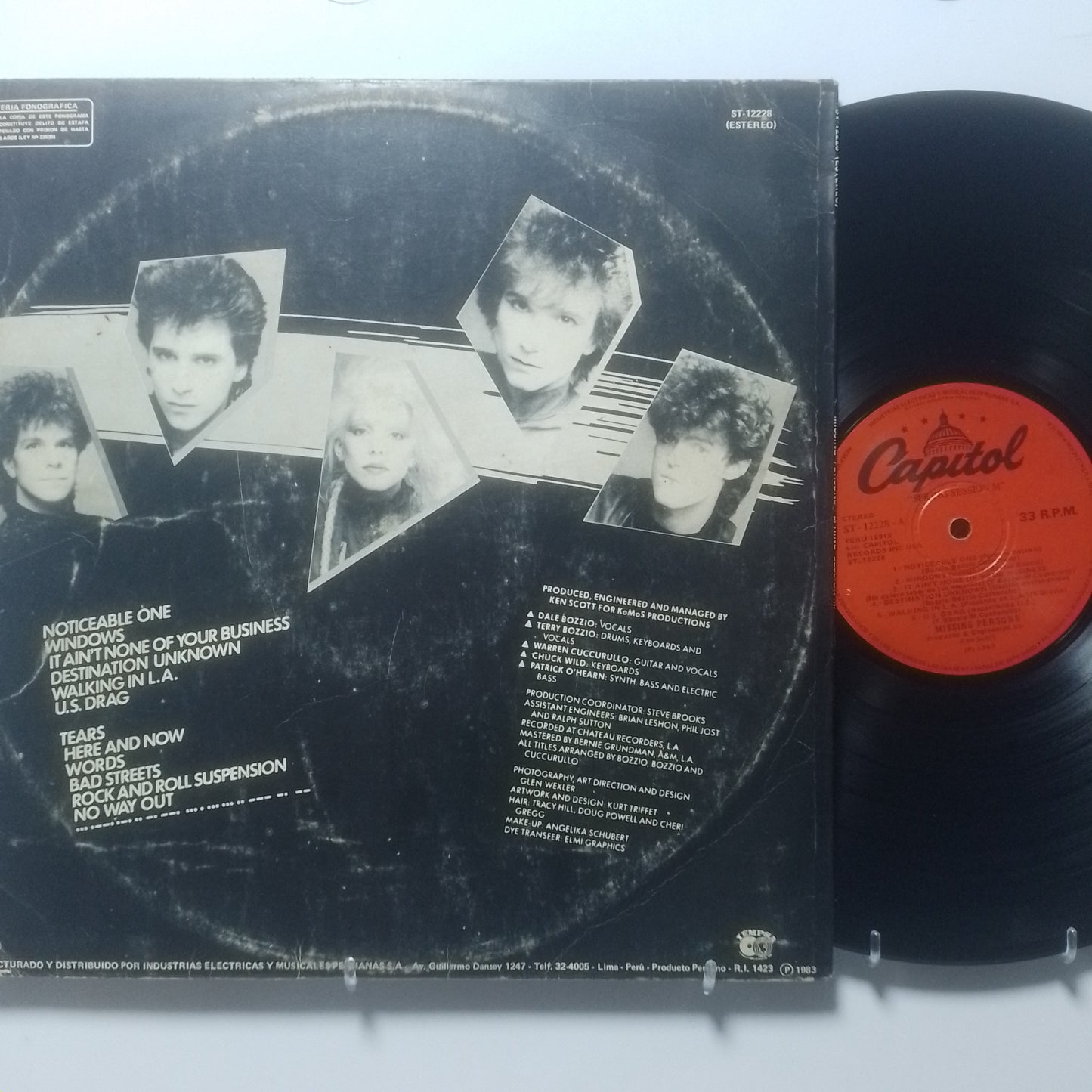 lp Missing Persons Spring Session M made peru 1983 Synth pop rock