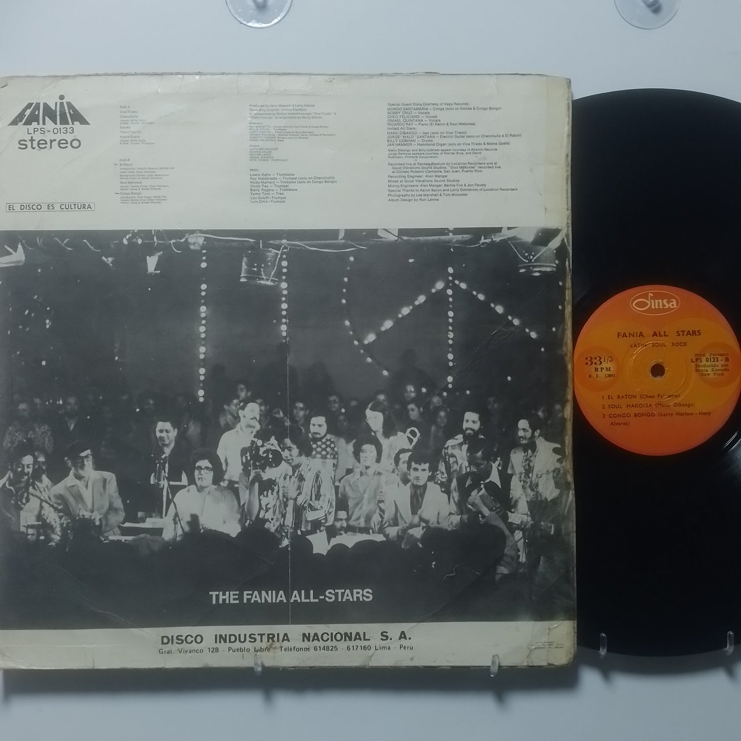 lp Fania All Stars Latin Soul Rock made usa 1974 gatefold salsa