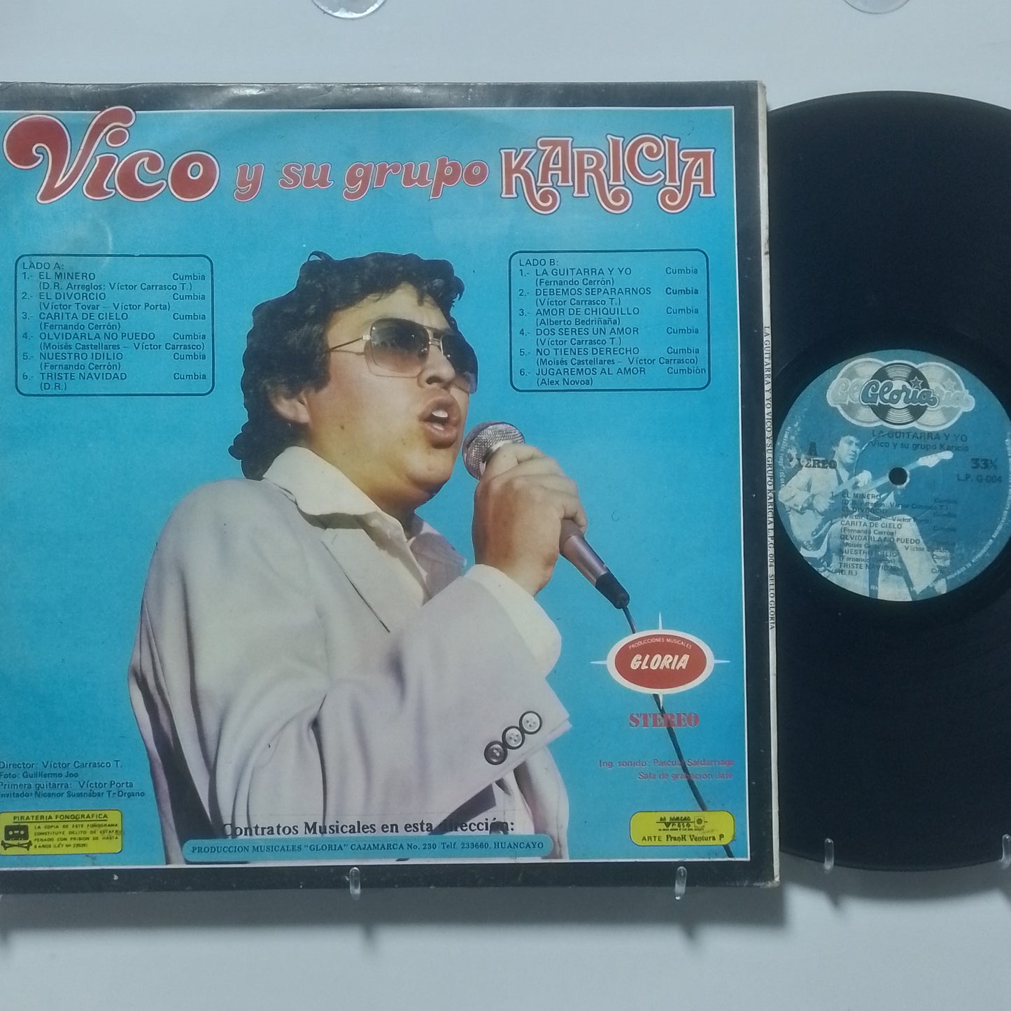 lp Vico Y Su Grupo Karicia La Guitarra Y Yo made peru 1980 cumbia