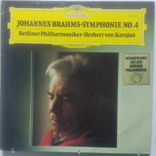 lp Herbert von Karajan Johannes Brahms Symphonie 4 Berliner Philharmoniker made alemania 1978 clasico