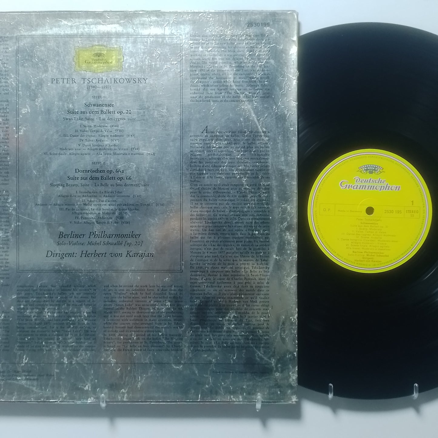 lp Herbert von Karajan Peter Tschaikowsky filarmonica de berlin made alemania 1967 clasico