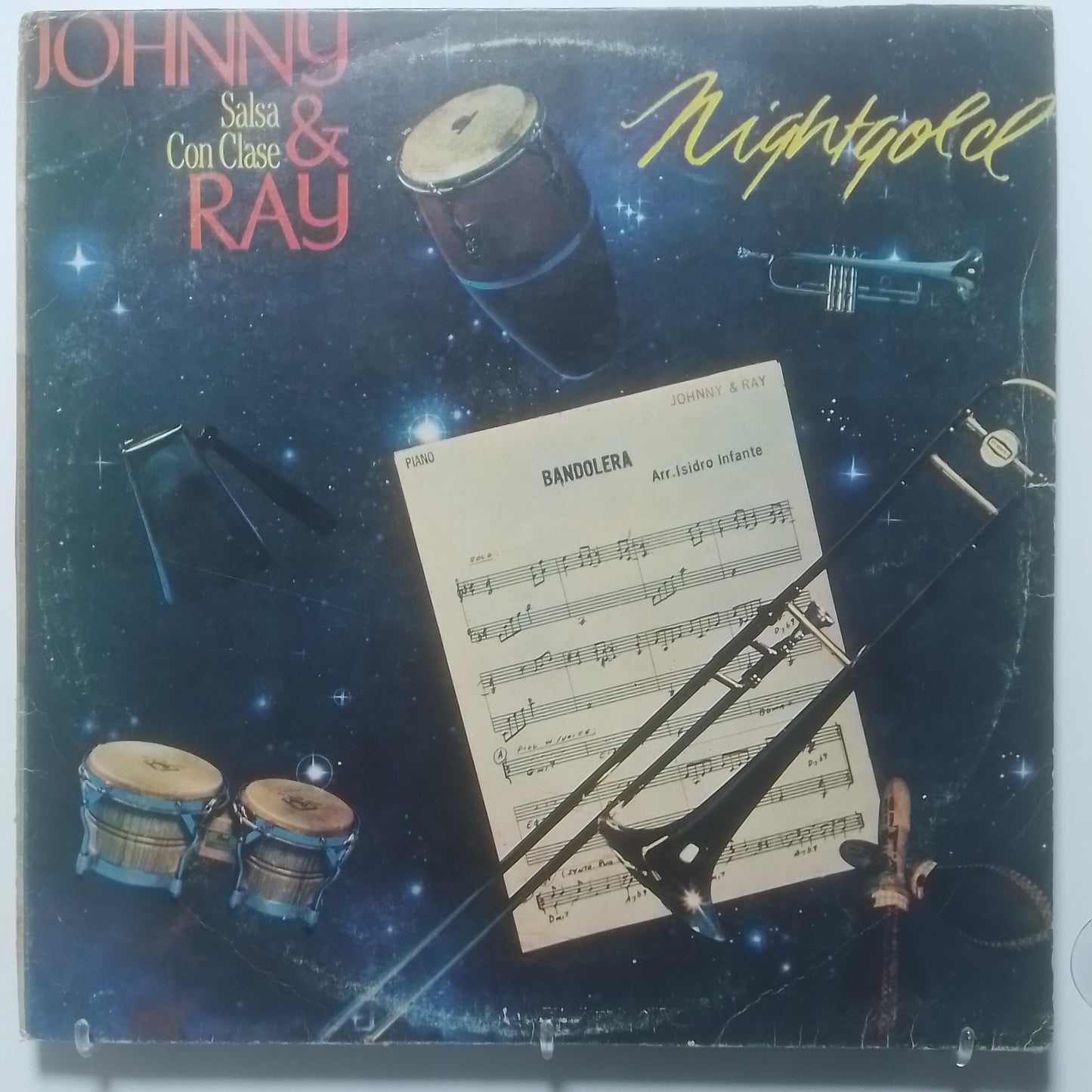 lp Johnny & Ray Salsa Con Clase Night Gold made peru 1990 salsa