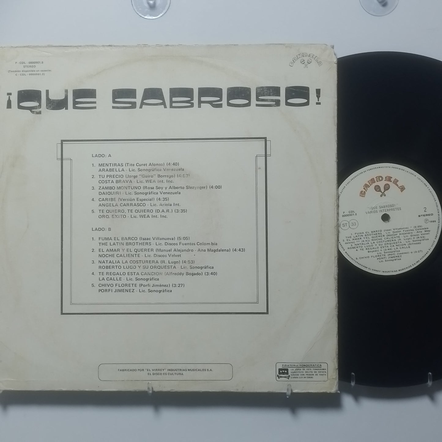 lp que sabroso the latin brothers arabella costa brava varios made peru 1986 salsa