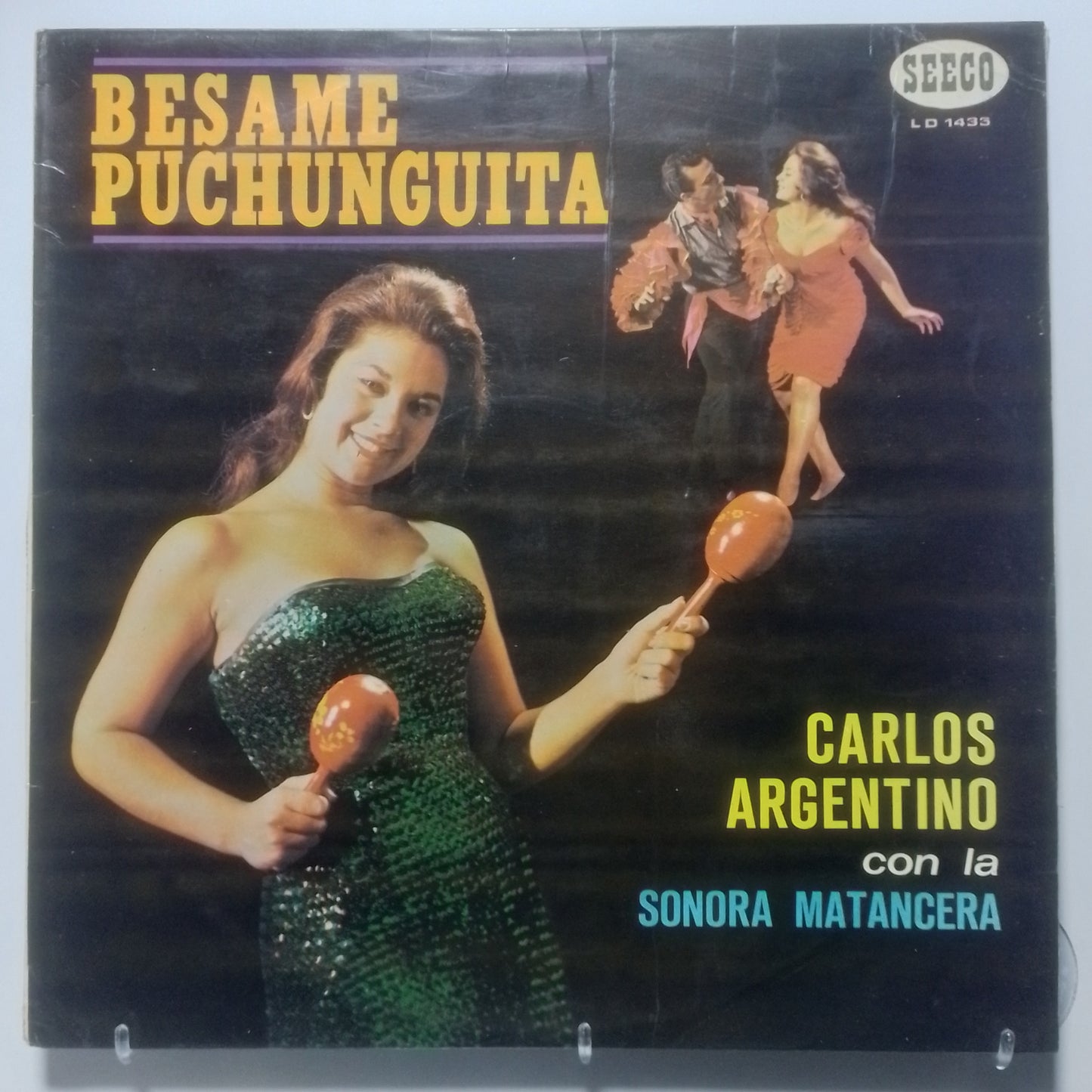 lp Carlos Argentino con La Sonora Matancera Besame Puchunguita made peru 1970 guaracha latin