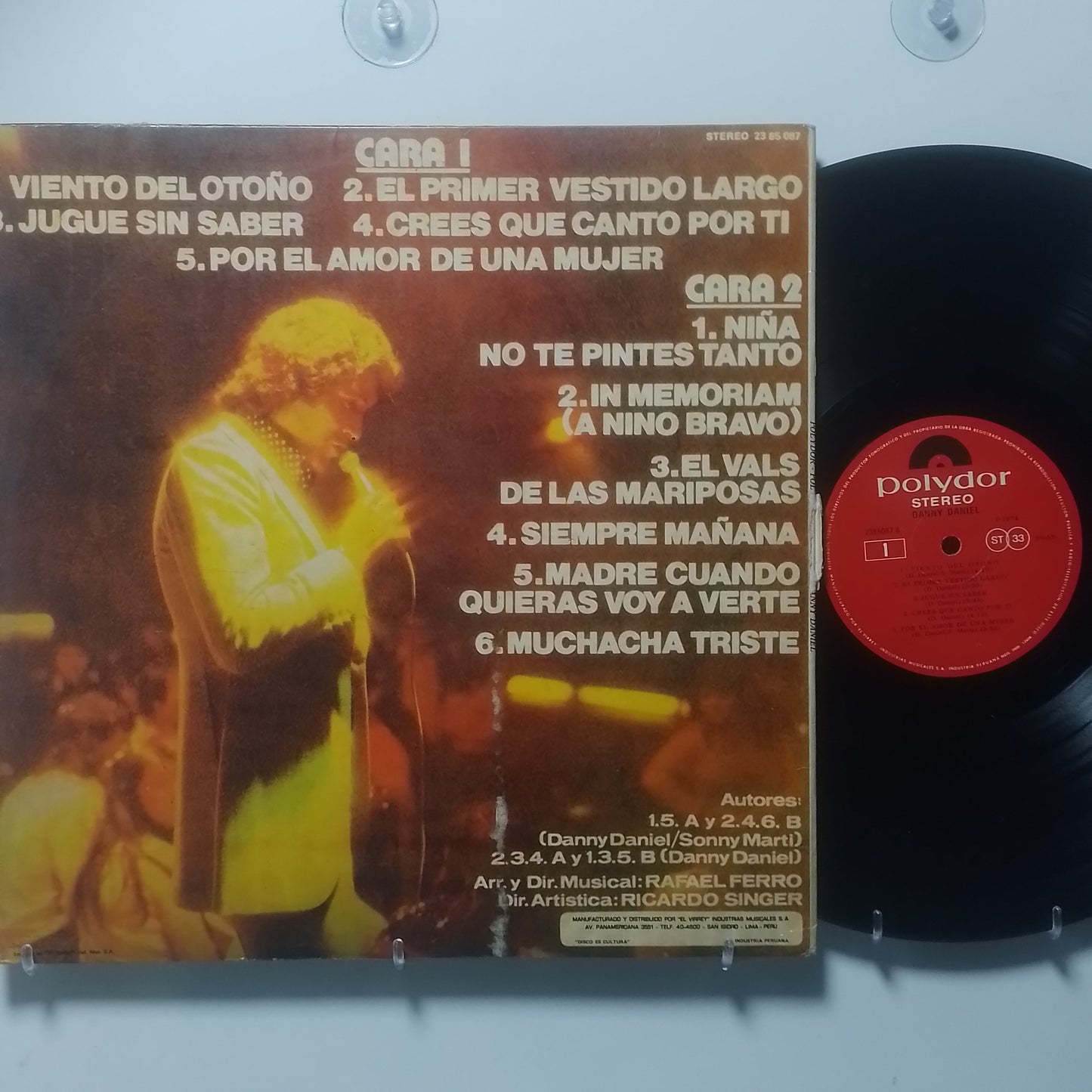 lp Danny Daniel Danny Daniel made peru 1974 pop balada