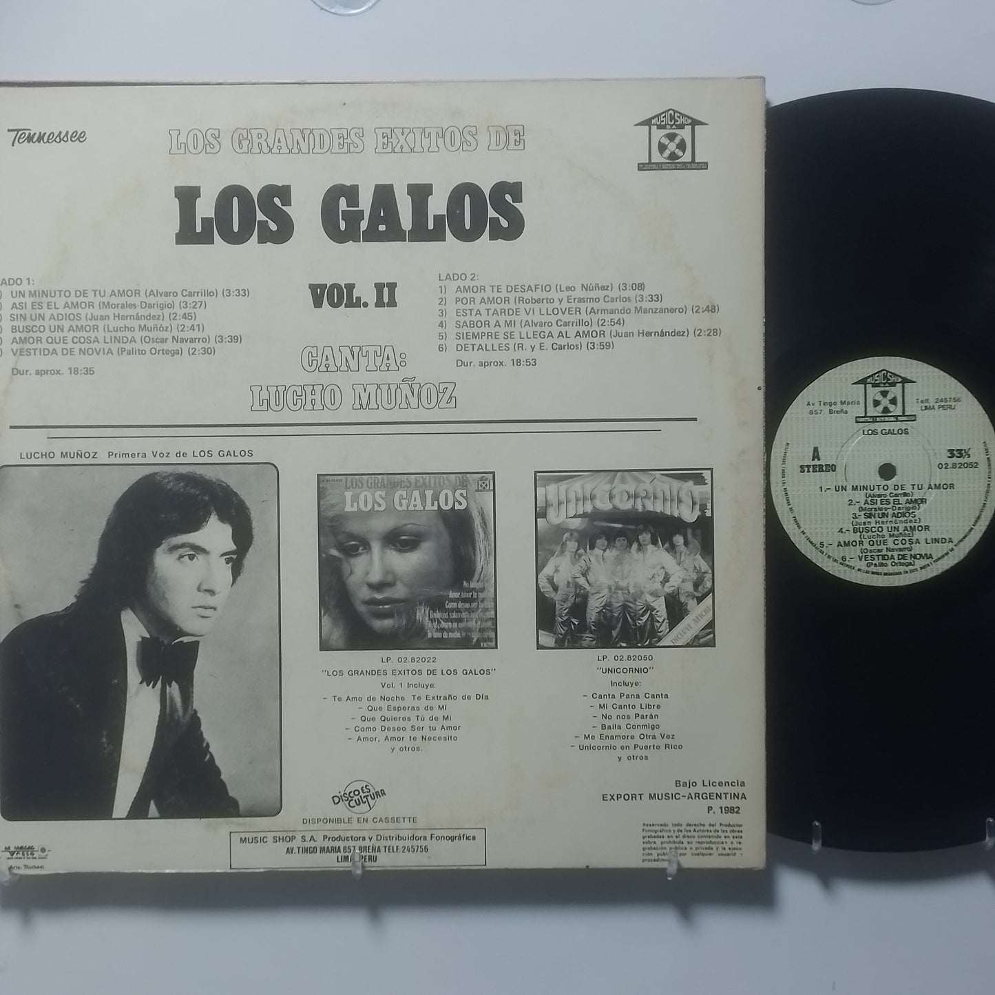 lp los galos los grandes exitos de los galos vol 2 made peru 1975 latin rock