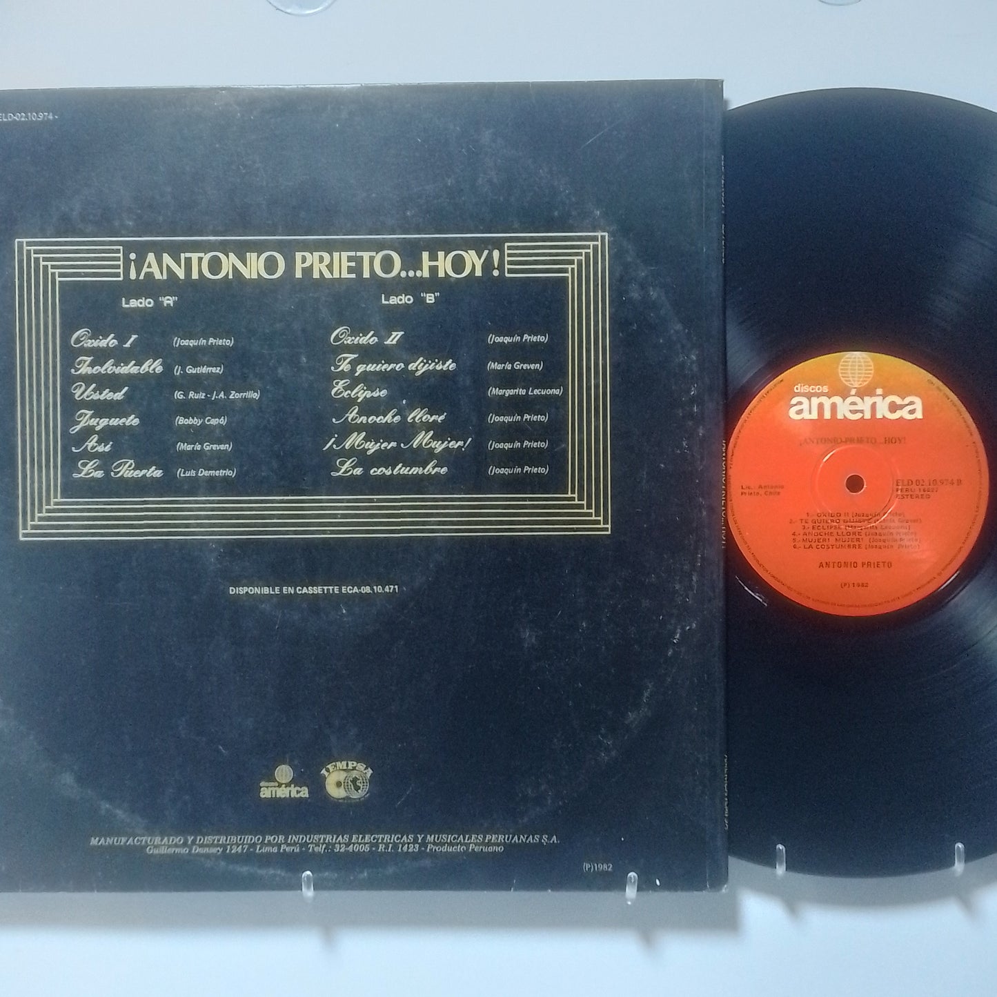 lp Antonio Prieto Antonio Prieto Hoy made peru 1982 latin pop