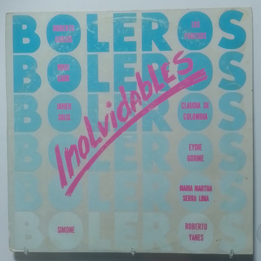 lp Boleros Inolvidables Roberto Carlos Javier Solis Claudia De Colombia varios made peru 1989 latin bolero baladas