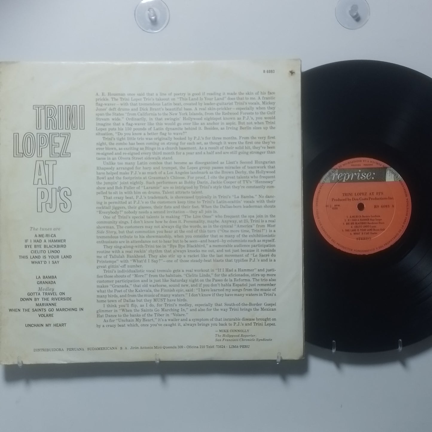 lp Trini Lopez Trini Lopez At PJ's made peru 1963 rock