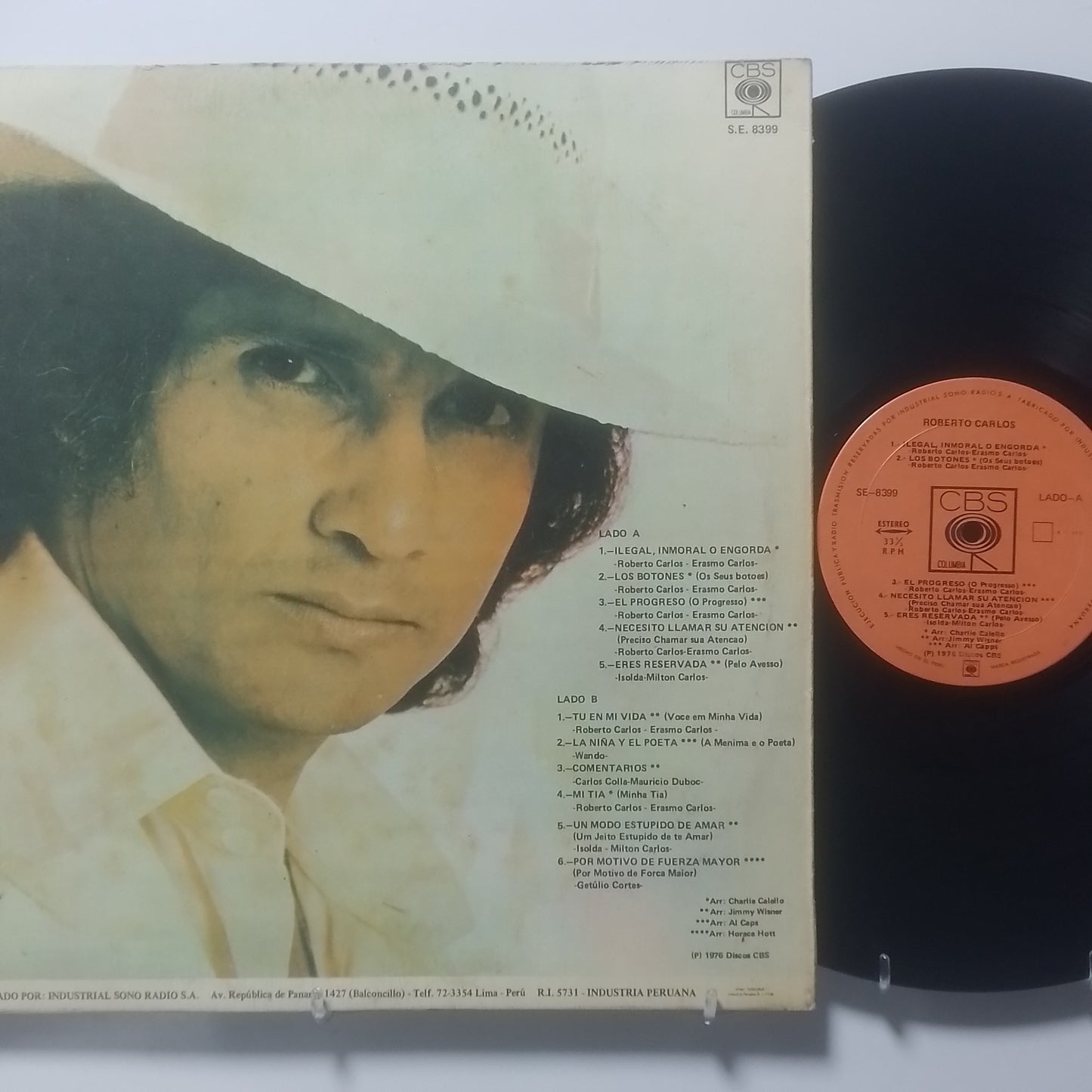 lp Roberto Carlos Roberto Carlos made peru 1976 latin pop