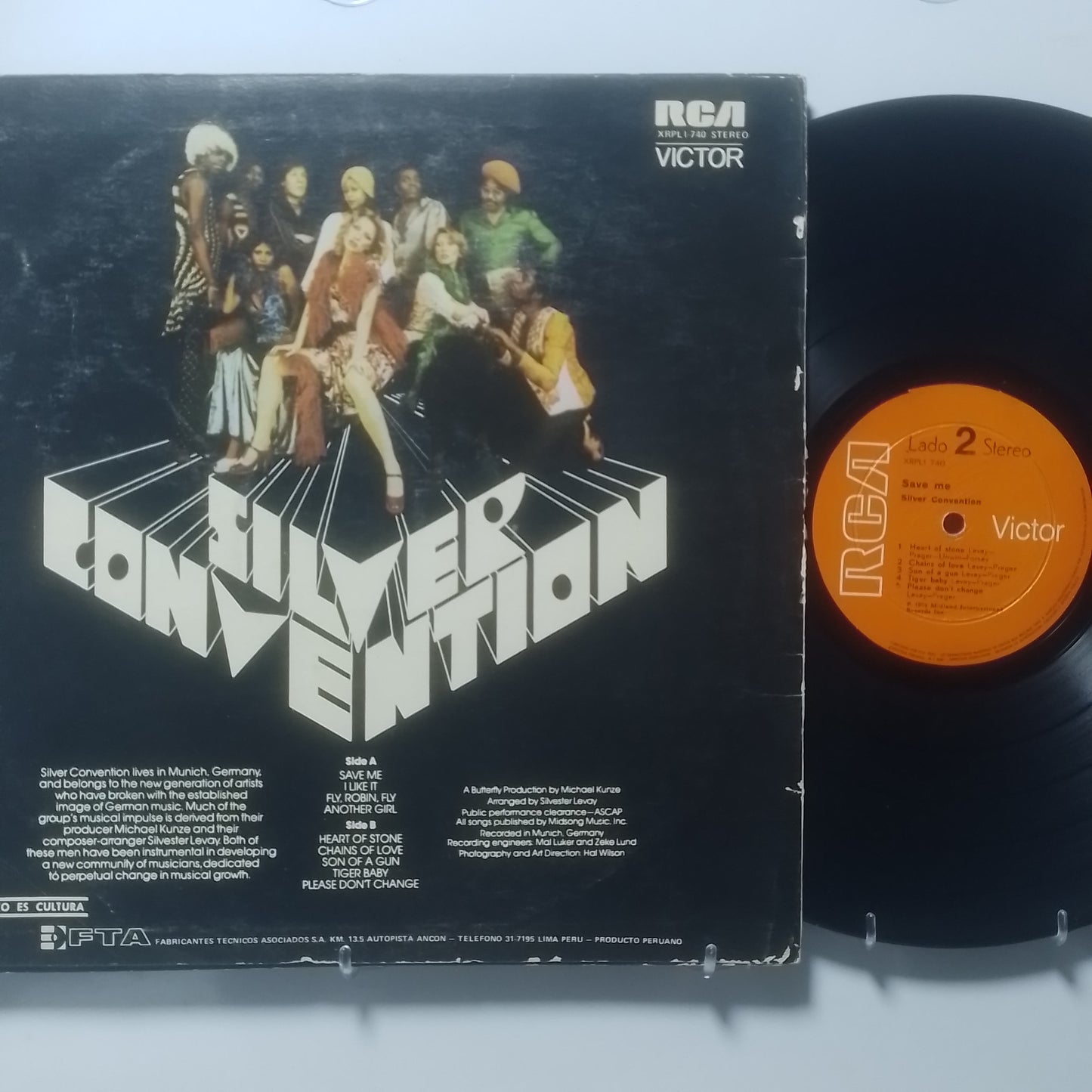 lp Silver Convention Save Me made peru 1976 disco