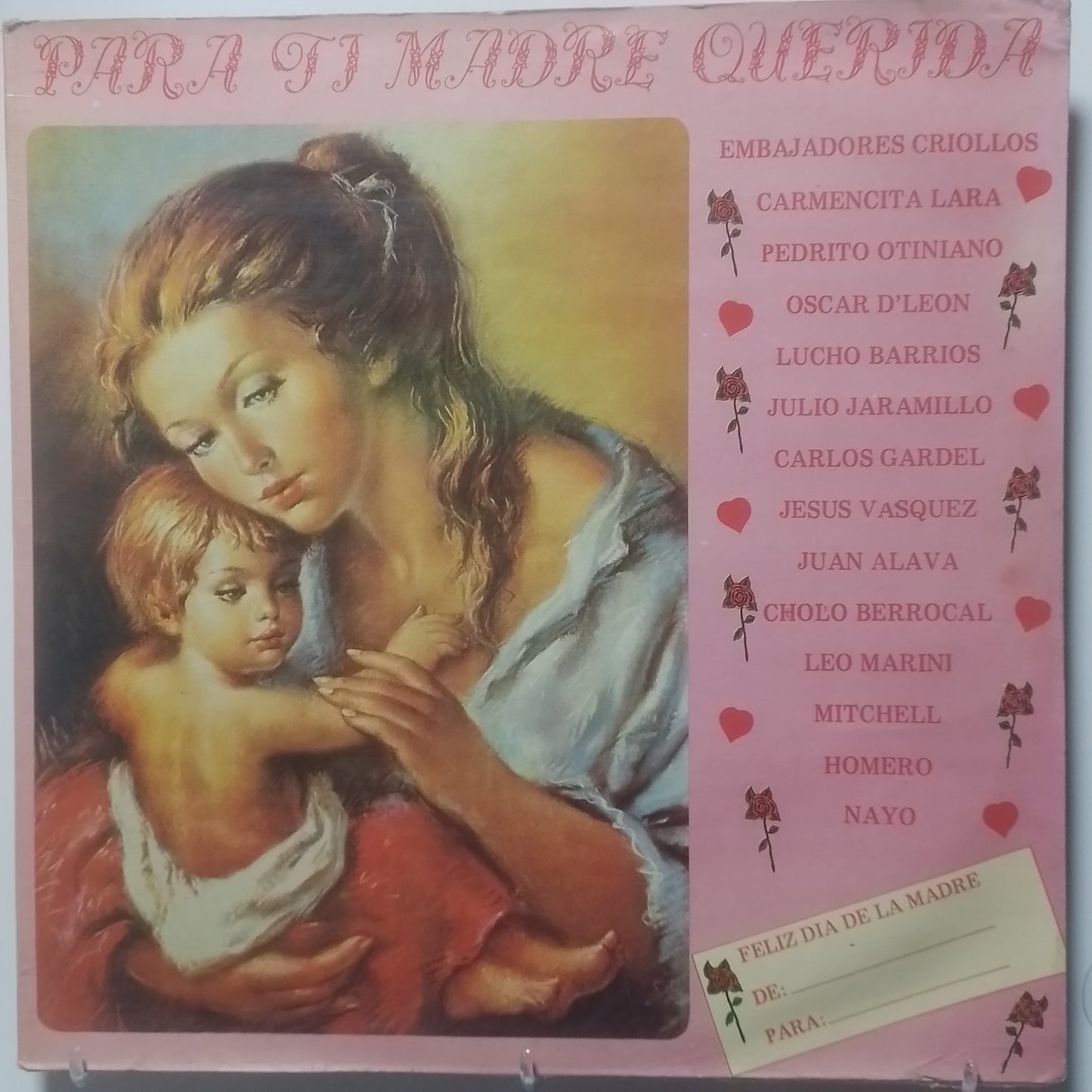 lp para ti madre querida cholo berrocal lucho barrios carmencita lara varios made peru 1980 bolero latin