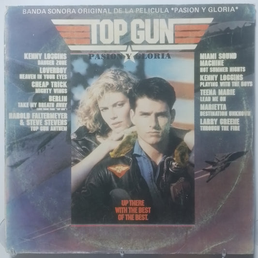 lp top gun soundtrack movie berlin kenny loggins loverboy cheap trick varios made peru 1986 soundtrack