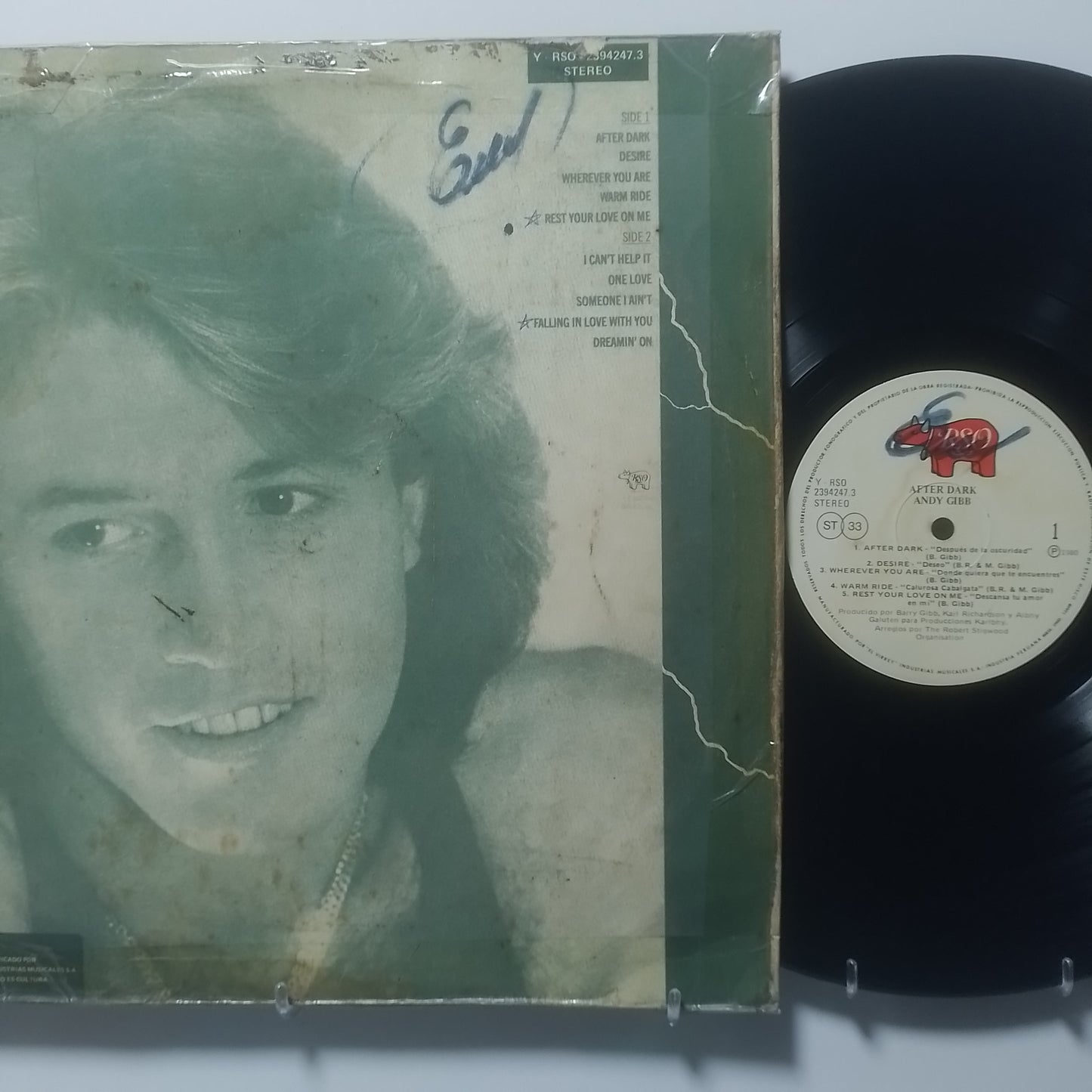 lp Andy Gibb After Dark made peru 1980 rock