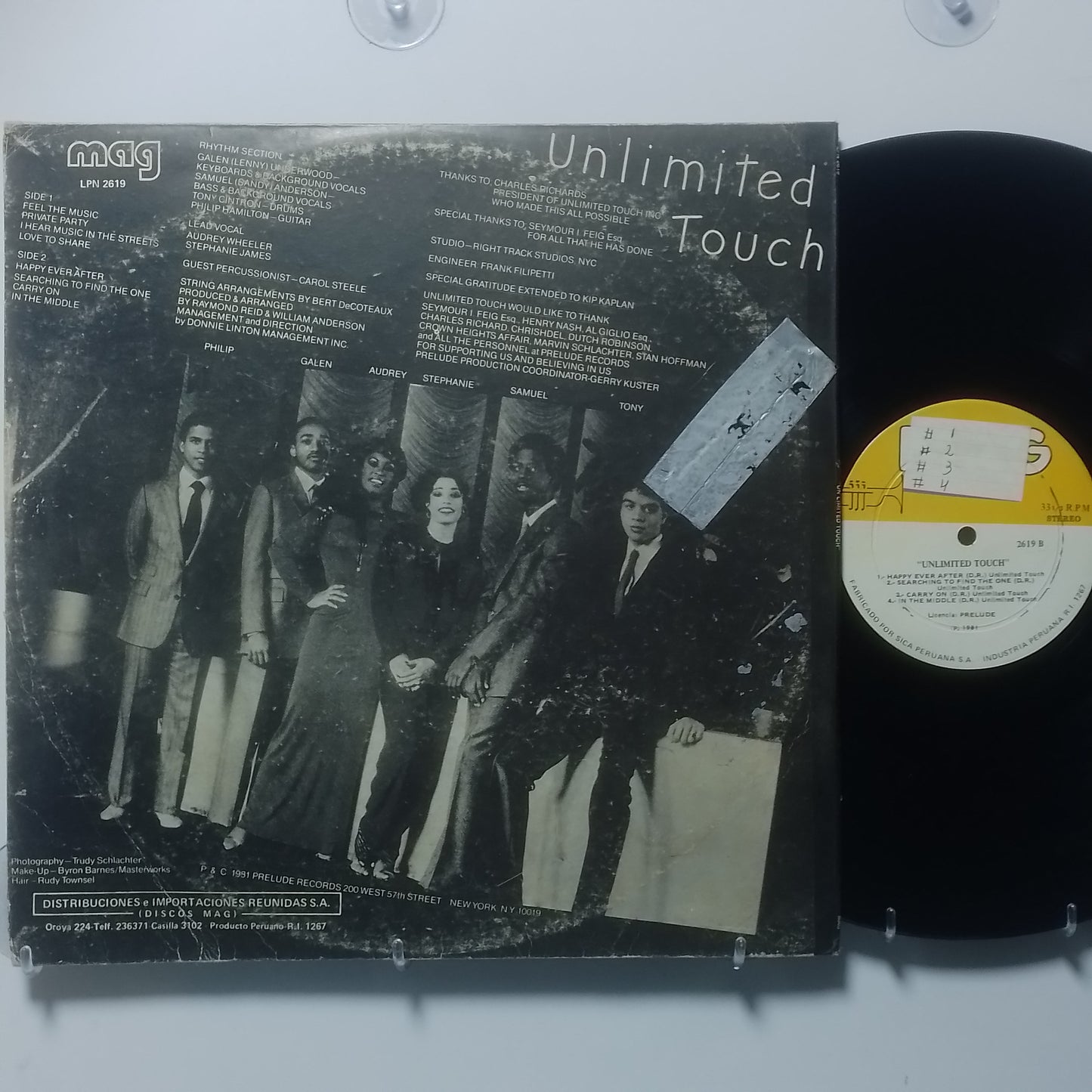 lp Unlimited Touch Unlimited Touch made peru 1981 funk soul