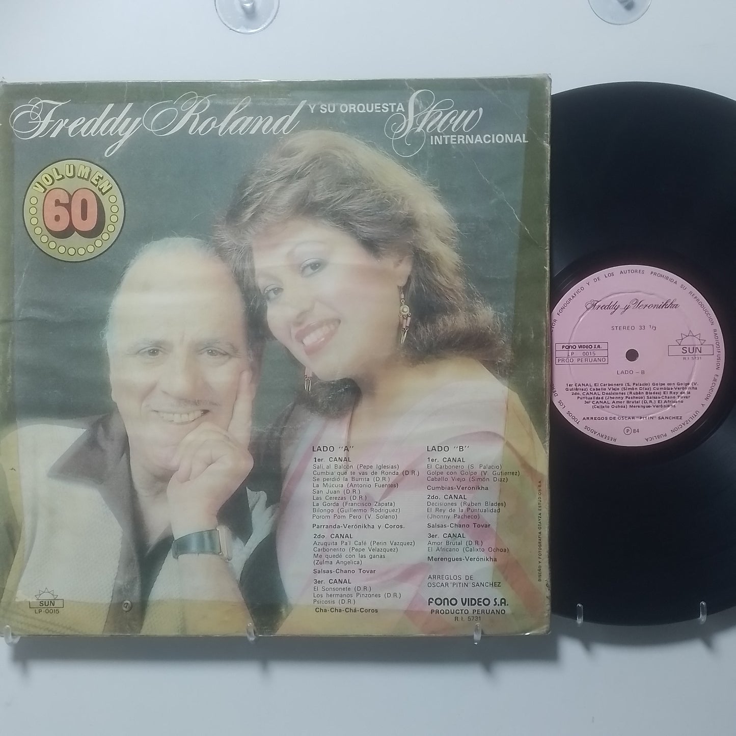 lp Freddy Roland Y Veronikha Freddy Roland Y Veronikha made peru 1984 salsa