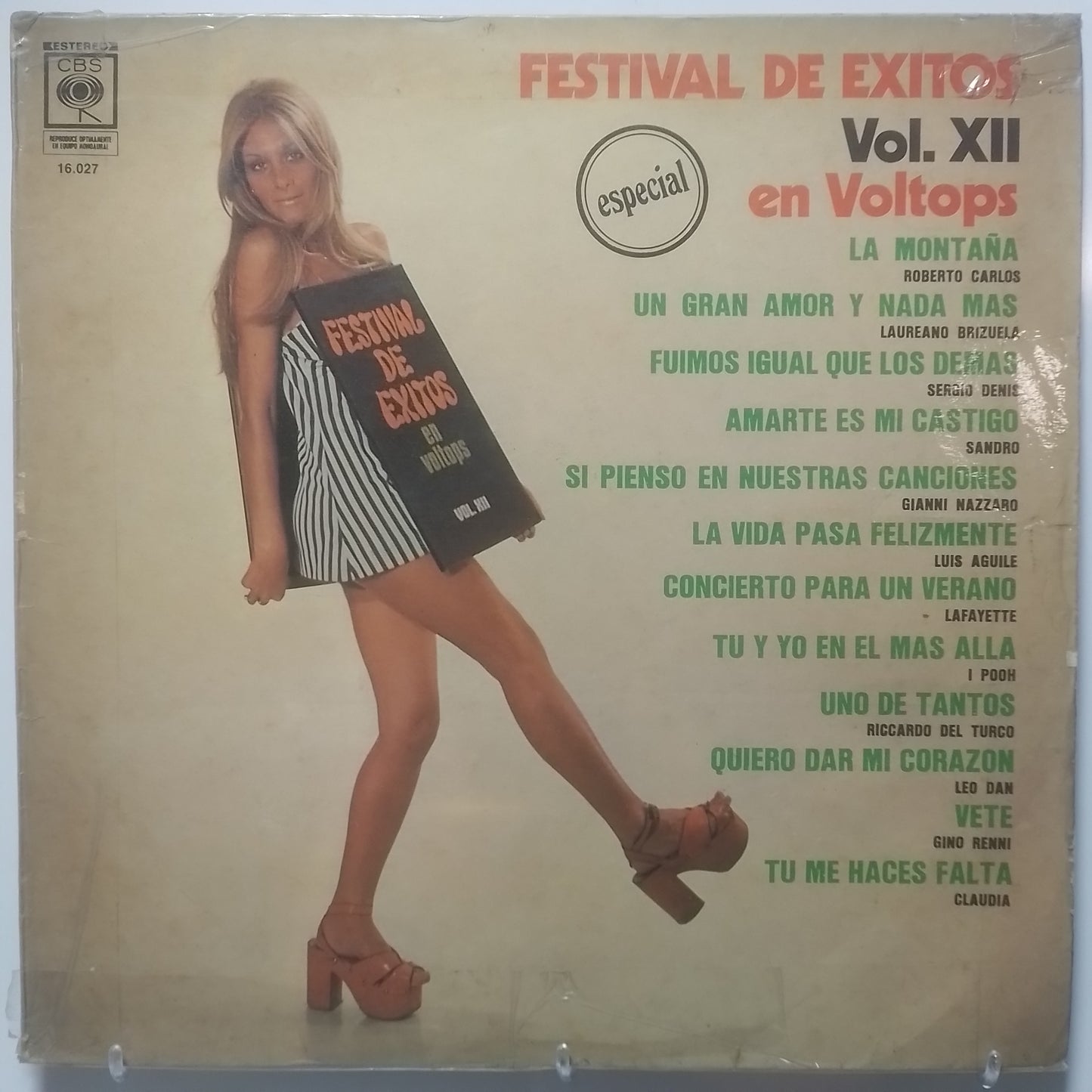 lp Festival De Exitos Vol 12 En Voltops Leo Dan Leo Dan Roberto Carlos varios made argentina 1973 latin rock