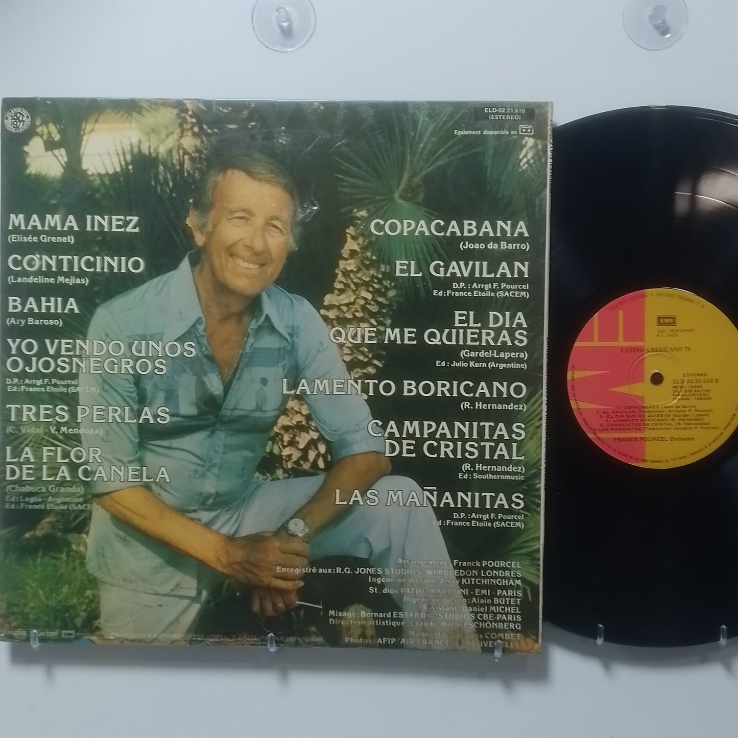 lp Franck Pourcel Orchestra Latino Americano 78 made peru 1978 instrumental