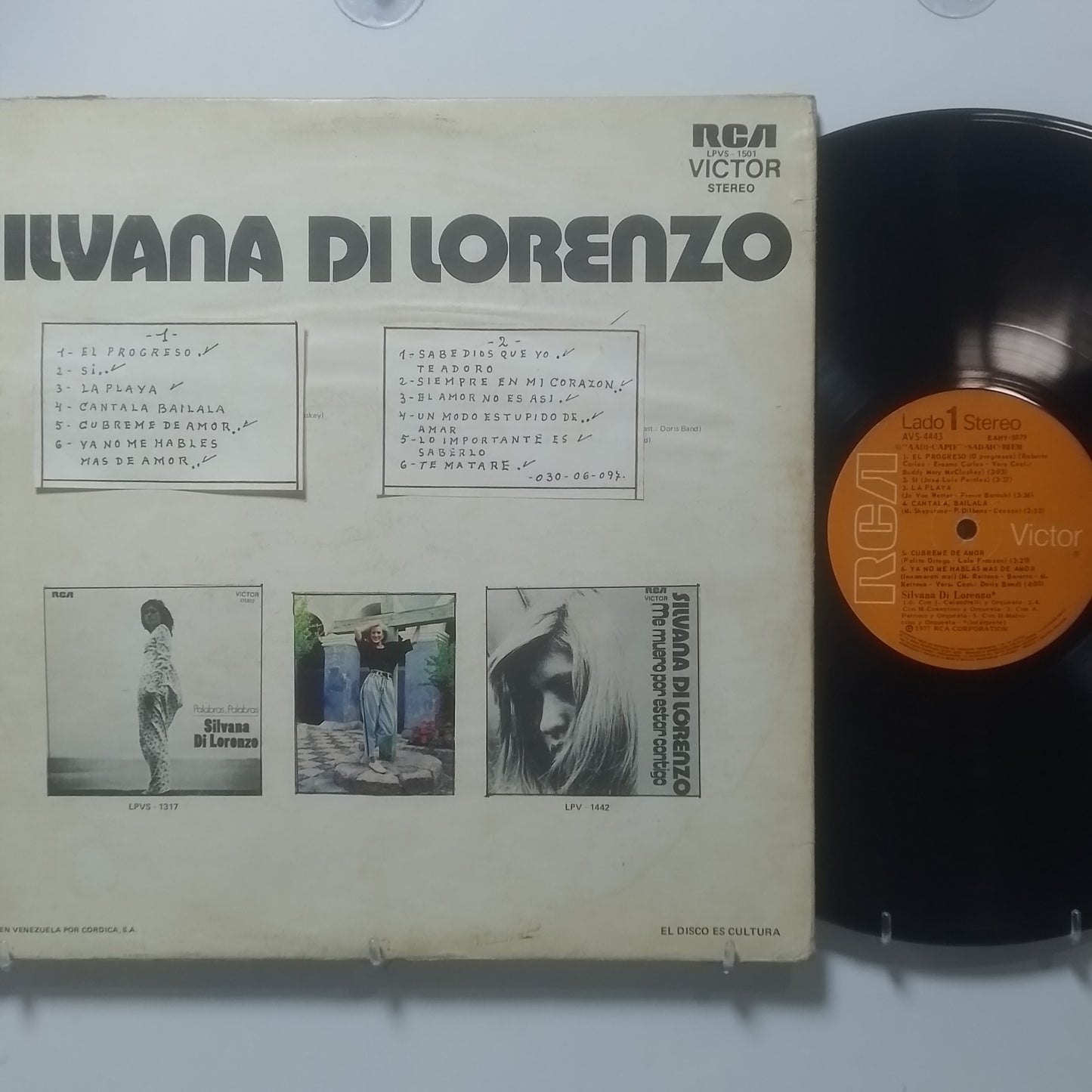 lp Silvana Di Lorenzo Silvana Di Lorenzo made argentina 1977 latin pop