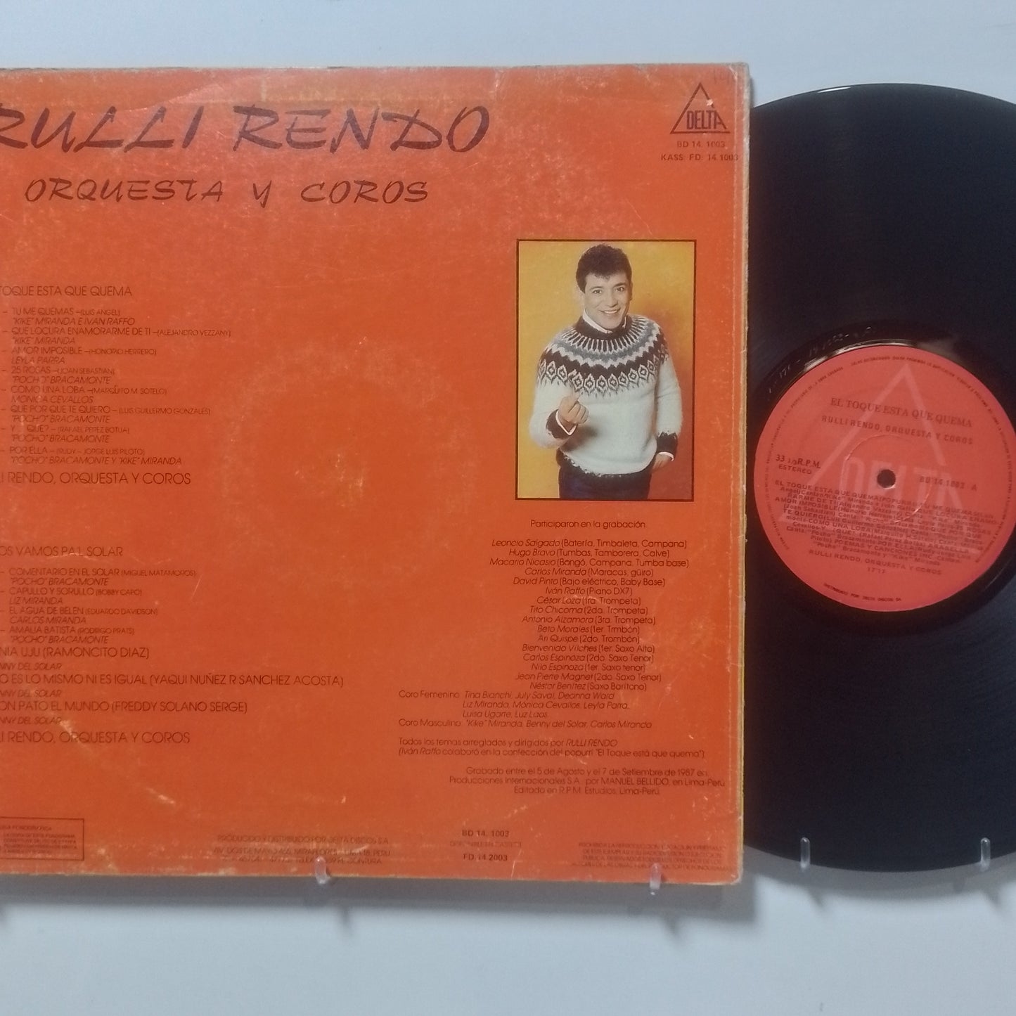 lp Rulli Rendo El Toque Esta Que Quema made peru 1987 salsa