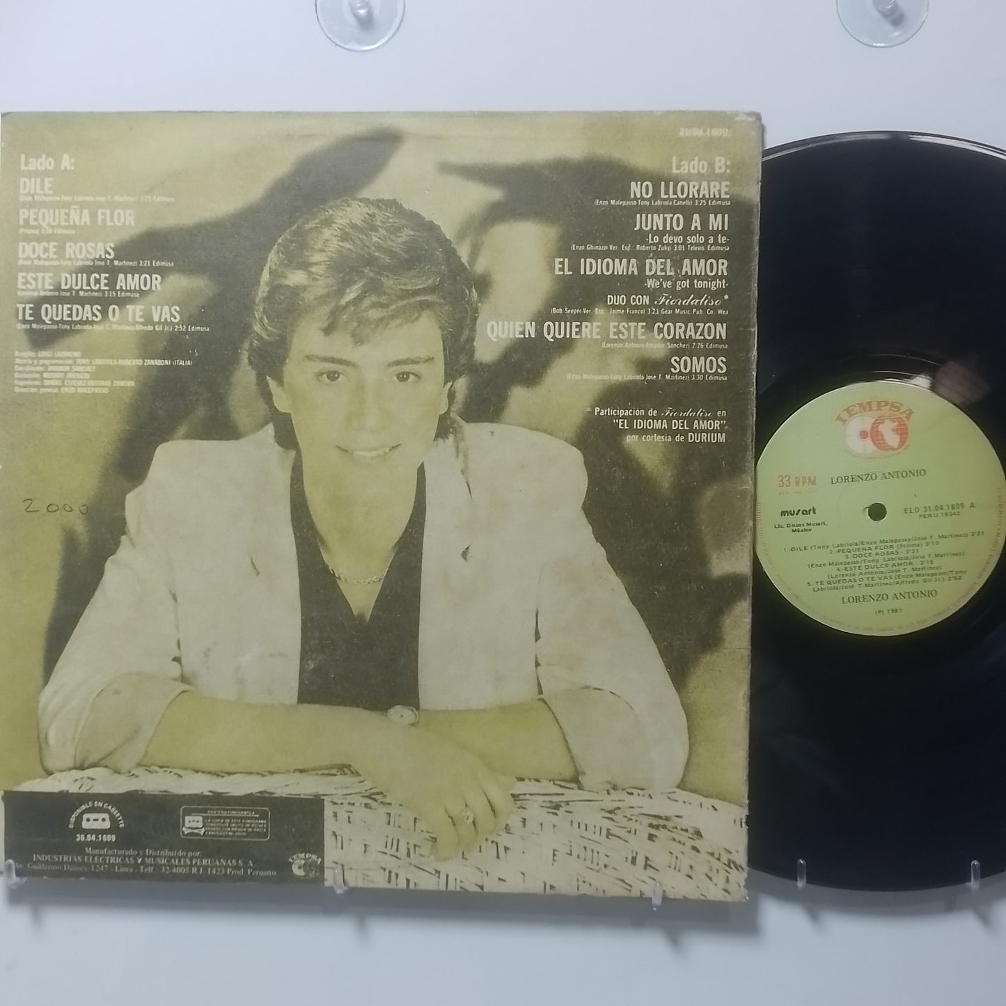 lp Lorenzo Antonio Dile made peru 1986 latin pop