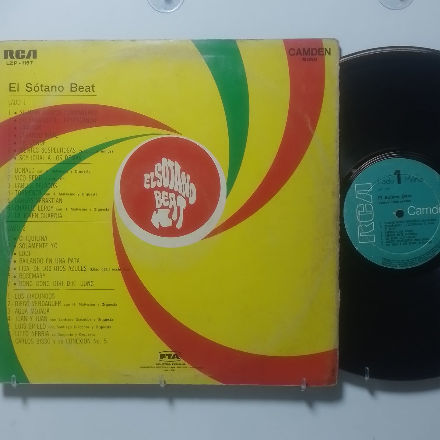 lp El Sotano Beat Vico Berti made peru 1970 latin rock