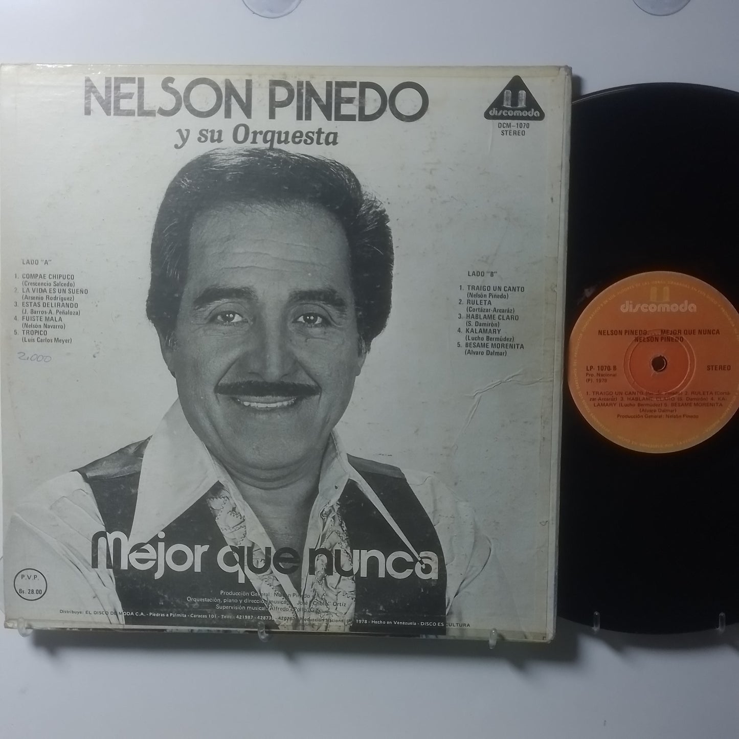 lp Nelson Pinedo Mejor Que Nunca made venezuela 1978 salsa