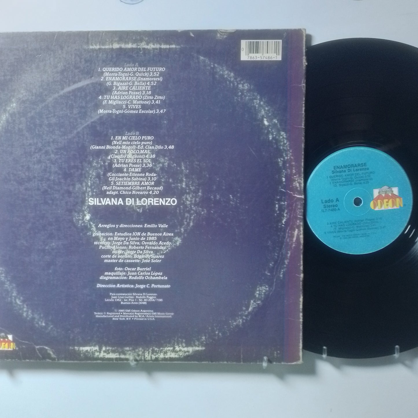 lp Silvana Di Lorenzo Enamorarse made usa 1985 latin balada