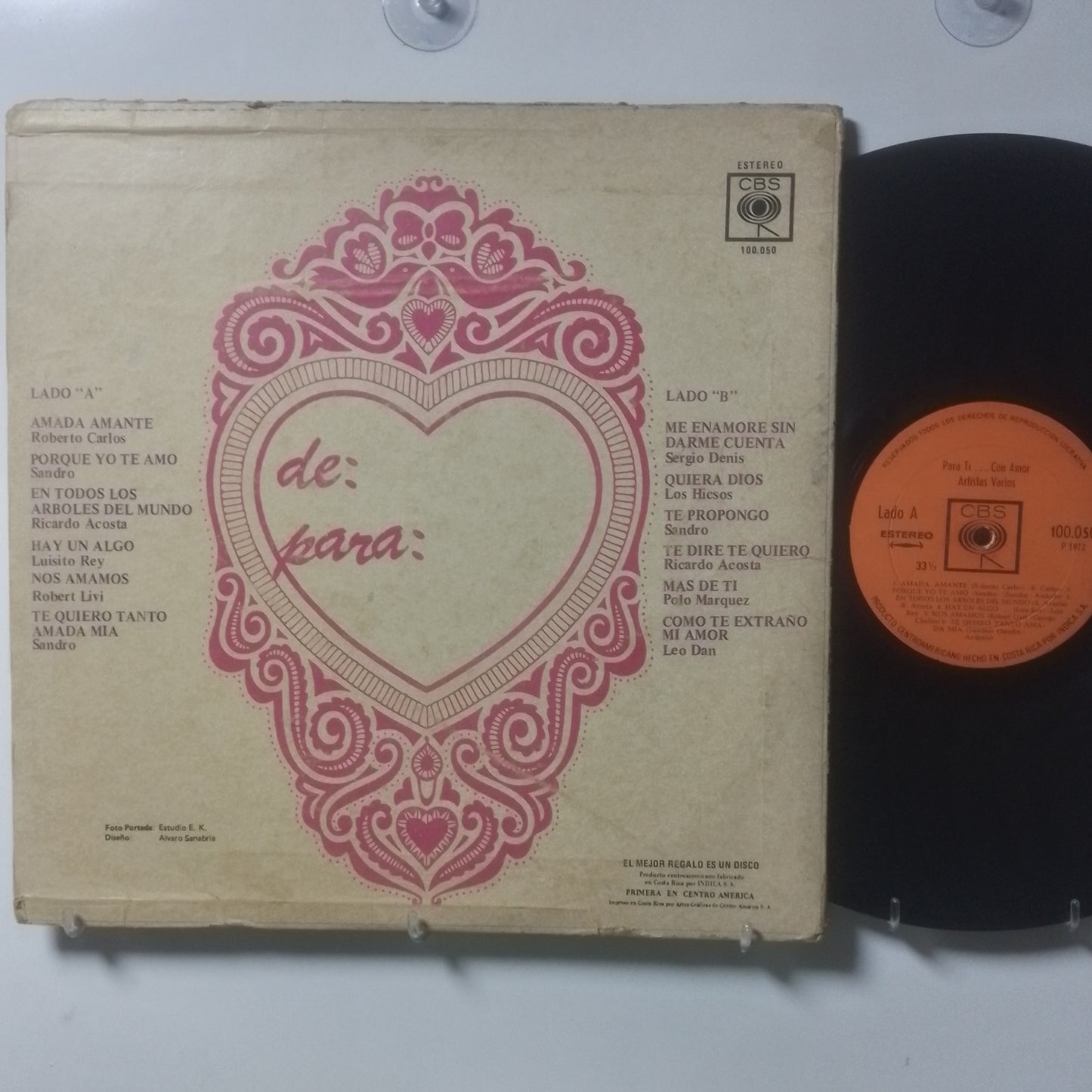 lp para ti con amor sandro leo dan roberto carlos varios made peru 1972 latin balada