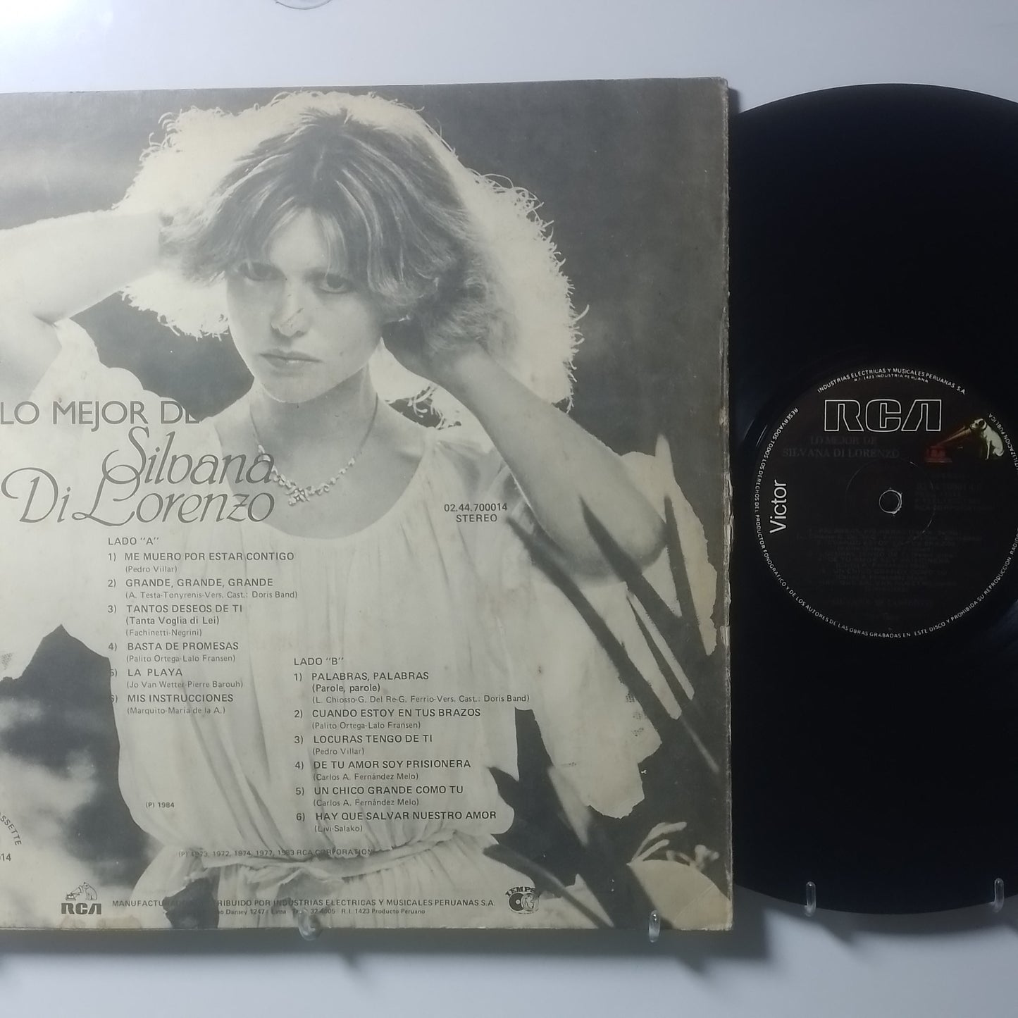 lp silvana di lorenzo lo mejor de silvana di lorenzo made peru 1984 latin balada