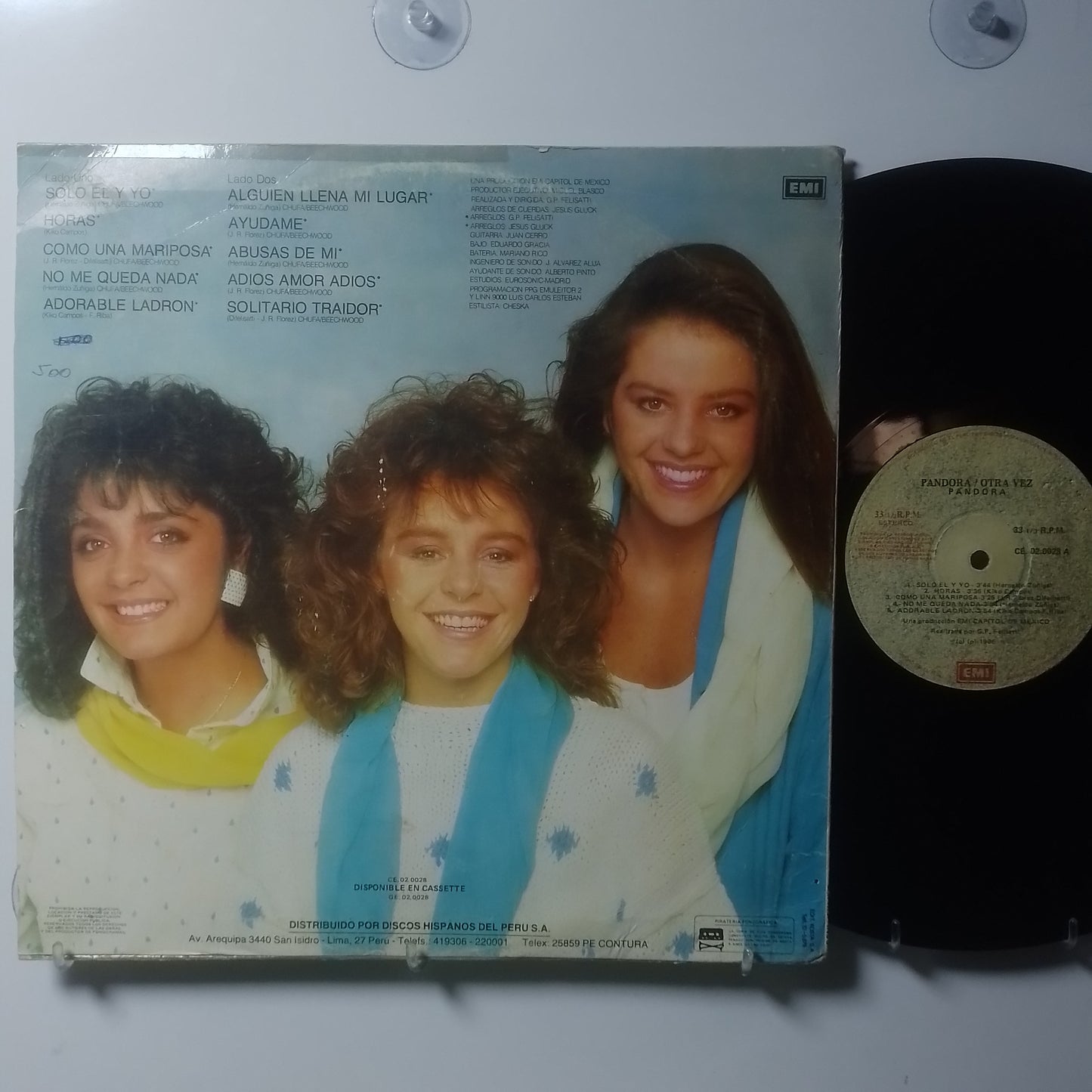 lp pandora pandora otra vez made peru 1986 latin pop