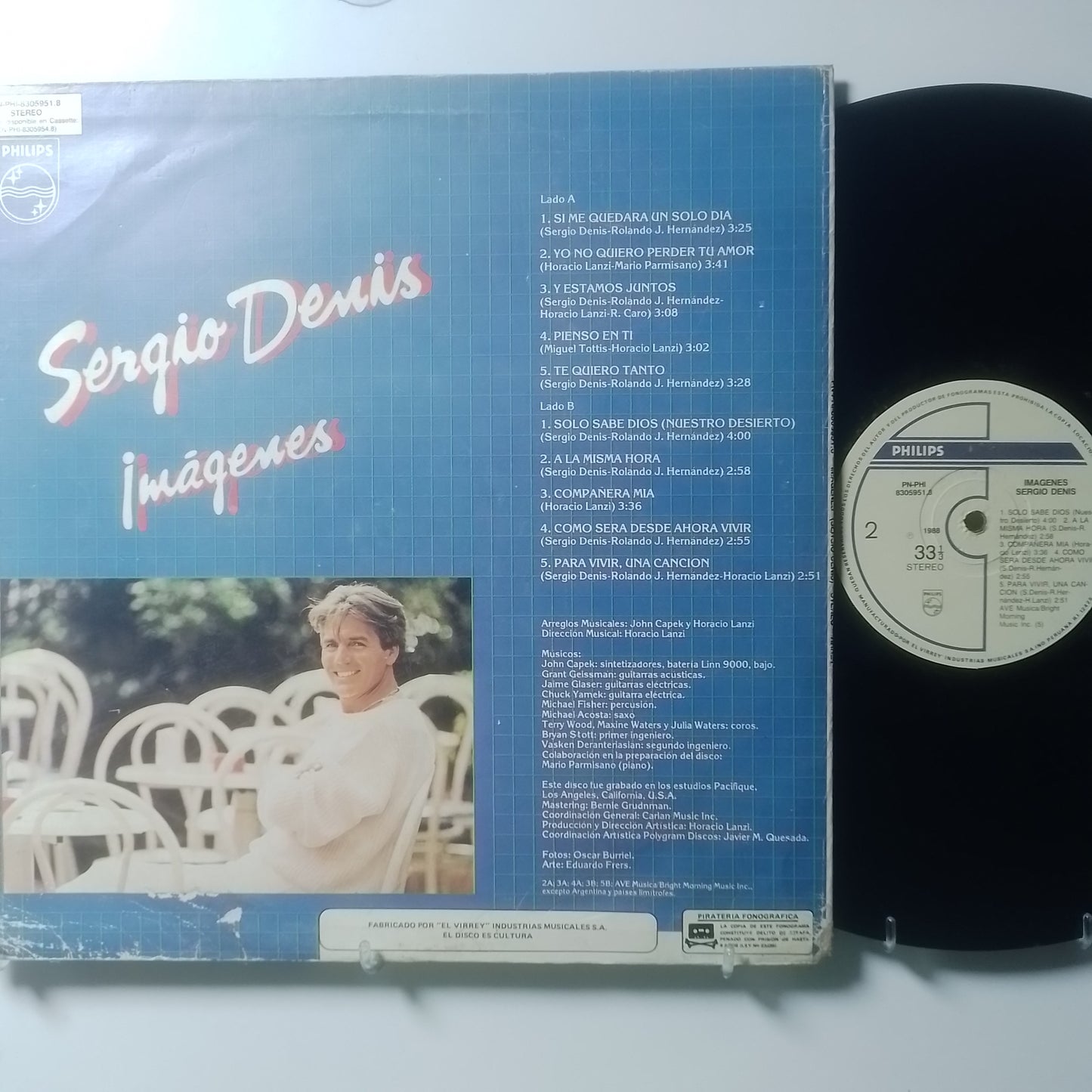 lp Sergio Denis Imagenes made peru 1986 latin pop