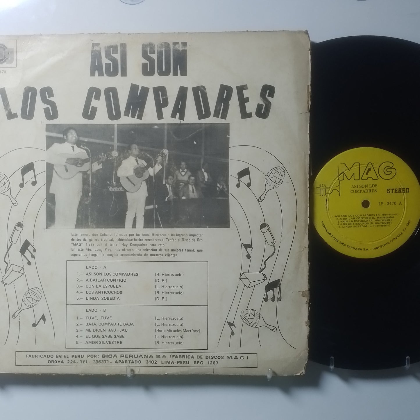 lp Los Compadres asi son los compadres made peru 1973 tropical latin