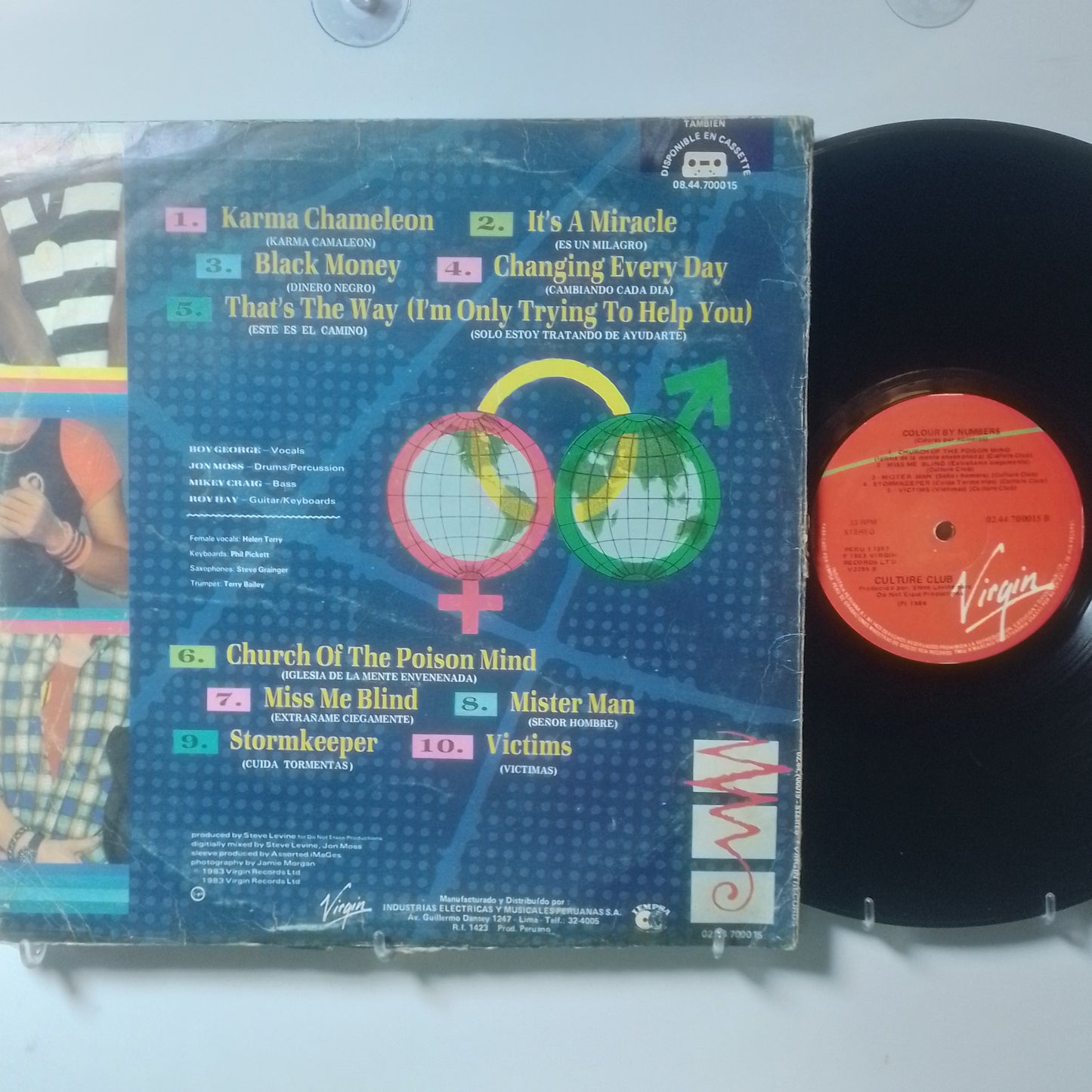 lp culture club colour by numbers made peru 1984 pop rock