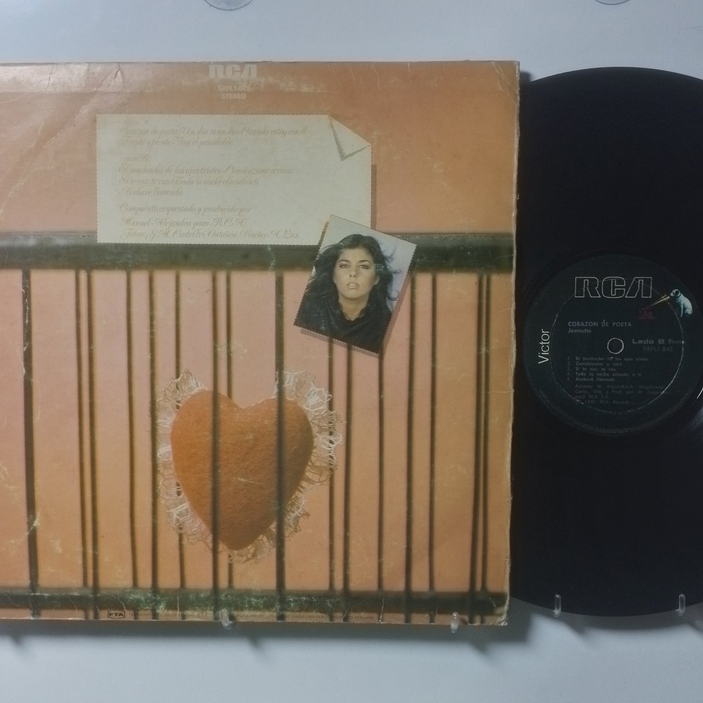 lp Jeanette Corazon De Poeta made peru 1981 pop latin