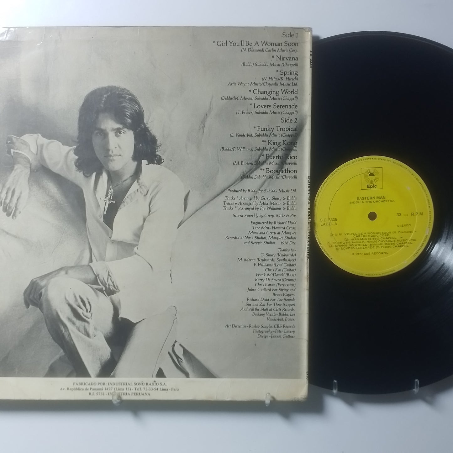 lp Biddu & The Orchestra Eastern Man made peru 1977 funk soul disco