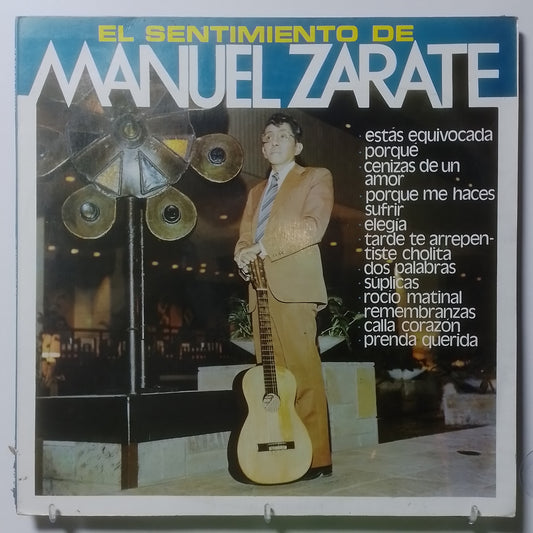 lp manuel zarate el sentimiento de manuel zarate made peru 1982 folk criollo