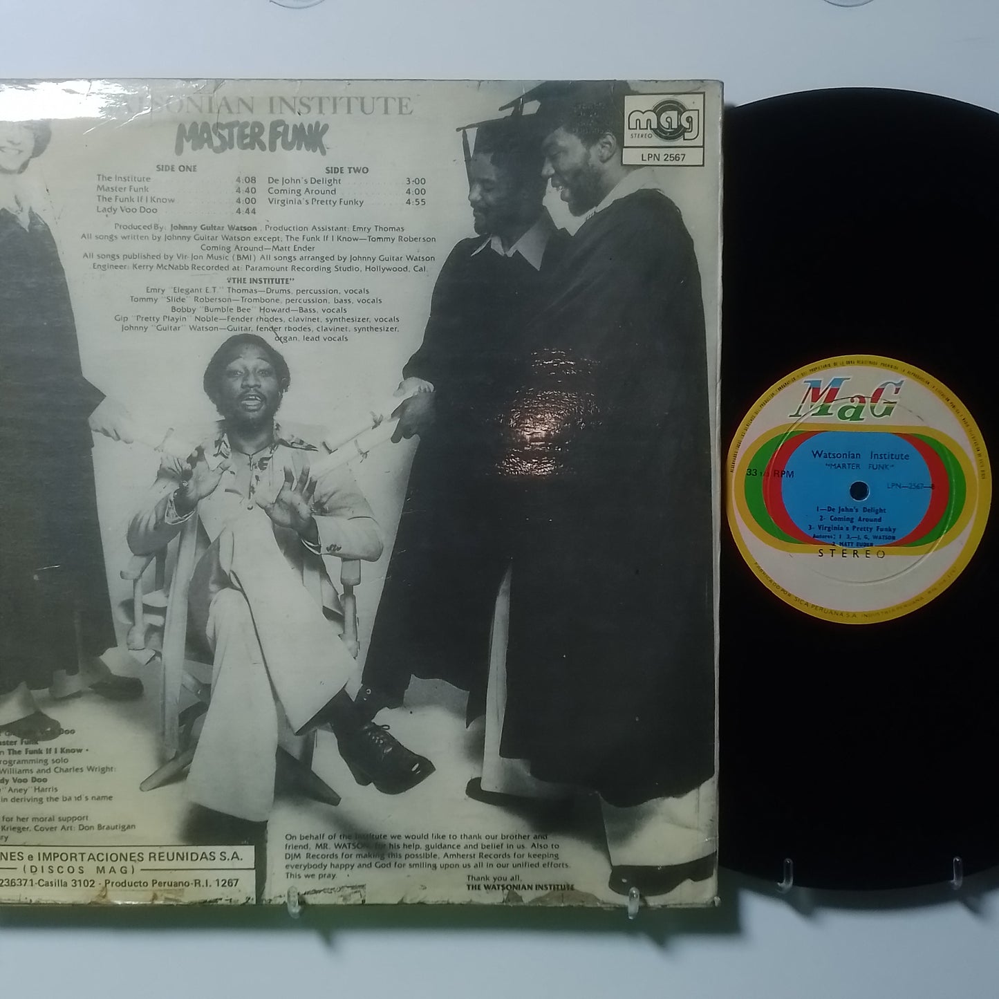 lp Watsonian Institute Master Funk made peru 1978 funk soul