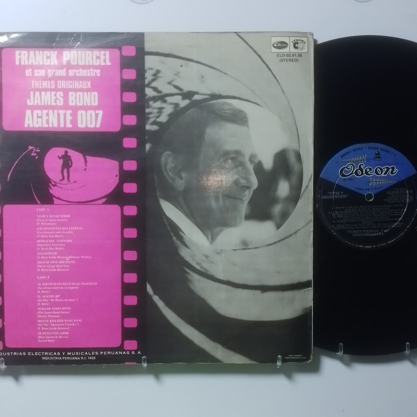 lp Franck Pourcel james bond 007 made peru 1973 instrumental