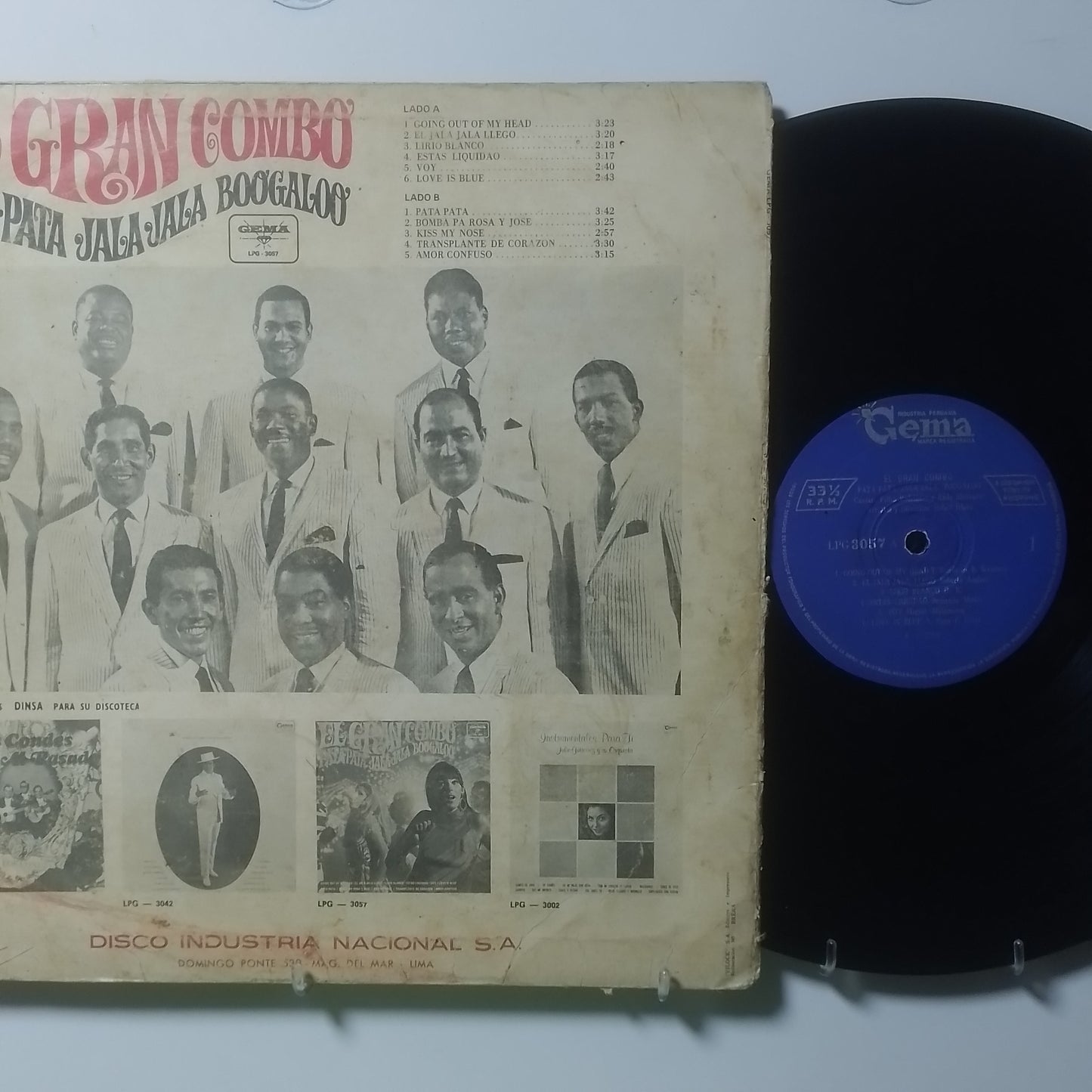 lp El Gran Combo Pata Pata Jala Jala Boogaloo made peru 1967 tropical latin