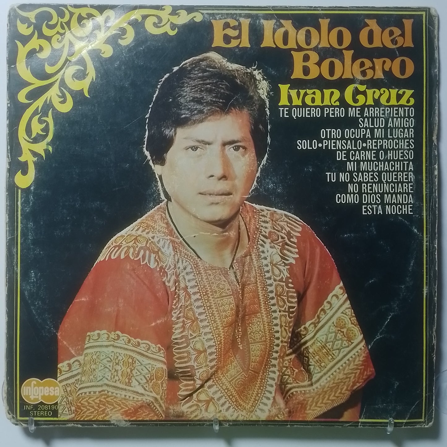 lp Ivan Cruz El idolo Del Bolero made peru 1980 bolero