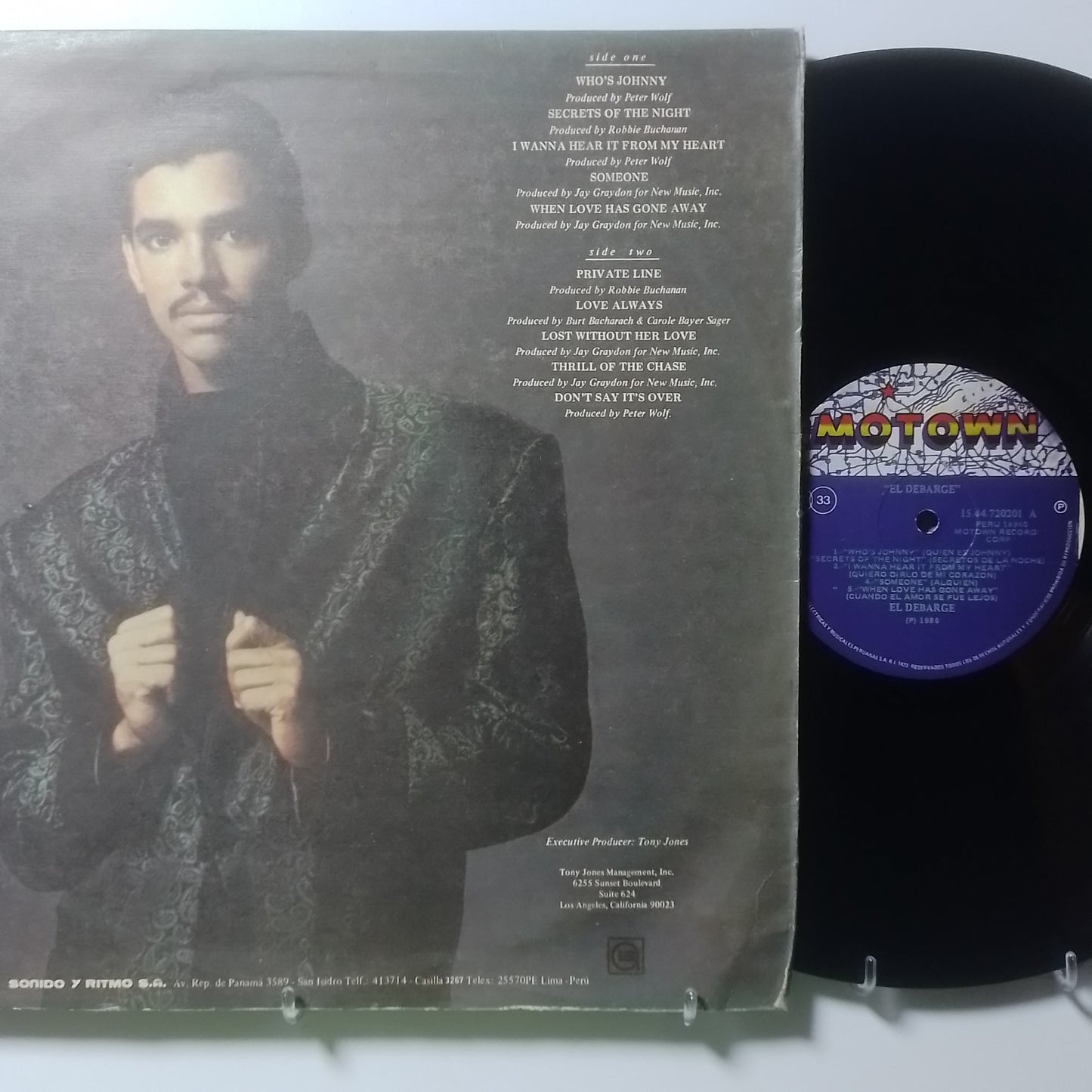 lp El DeBarge El DeBarge made peru 1986 Synth pop