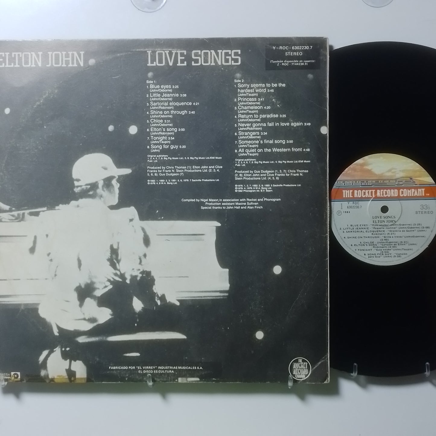 lp Elton John Love Songs made peru 1982 pop rock