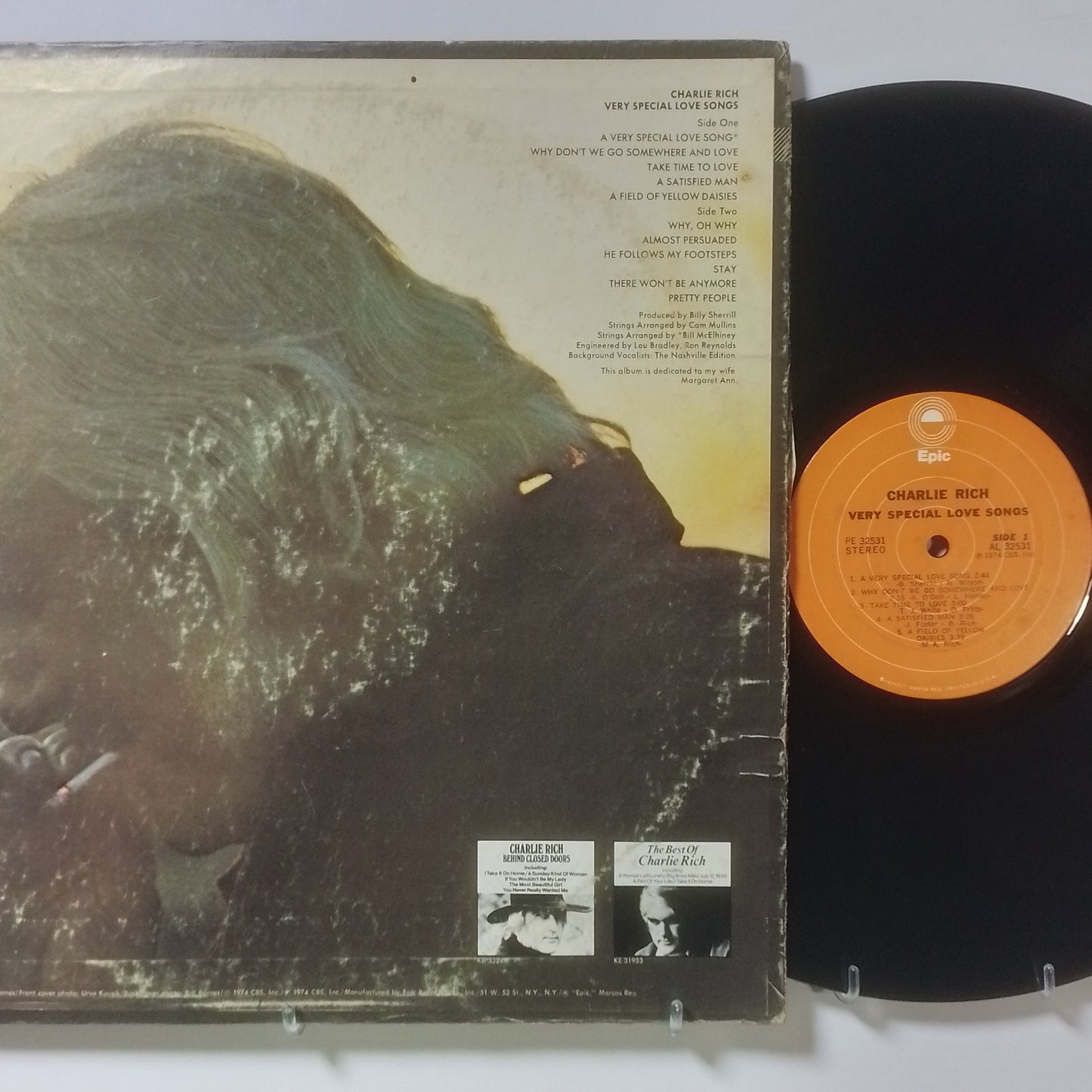 lp Charlie Rich Very Special Love Songs made usa 1974 folk